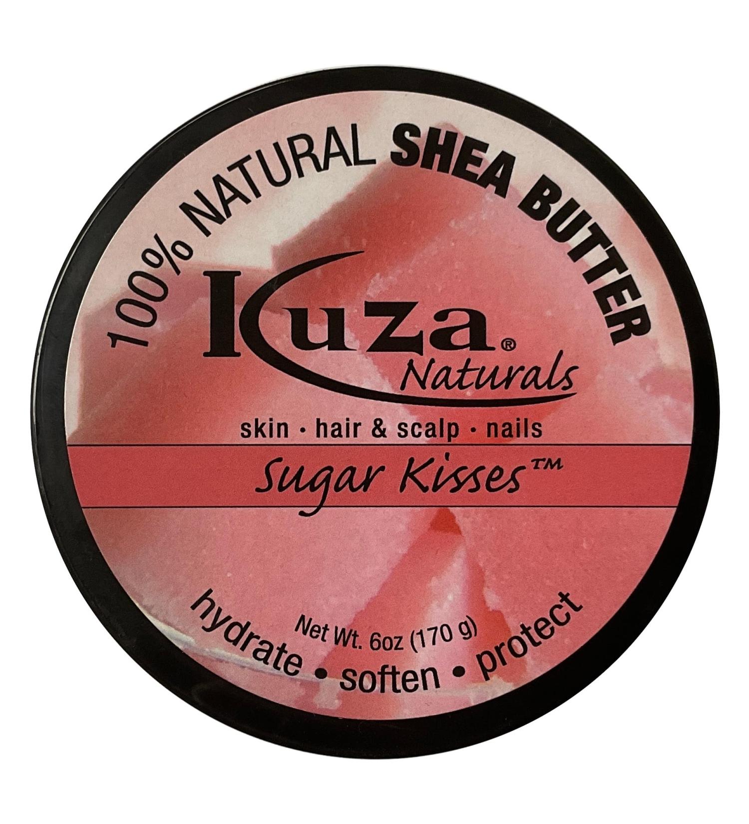 Kuza 100% Organic Shea Butter - Nourish Skin Hair & Nails | 6 Oz Sugar Kisses - Buy Online on GoSupps.com