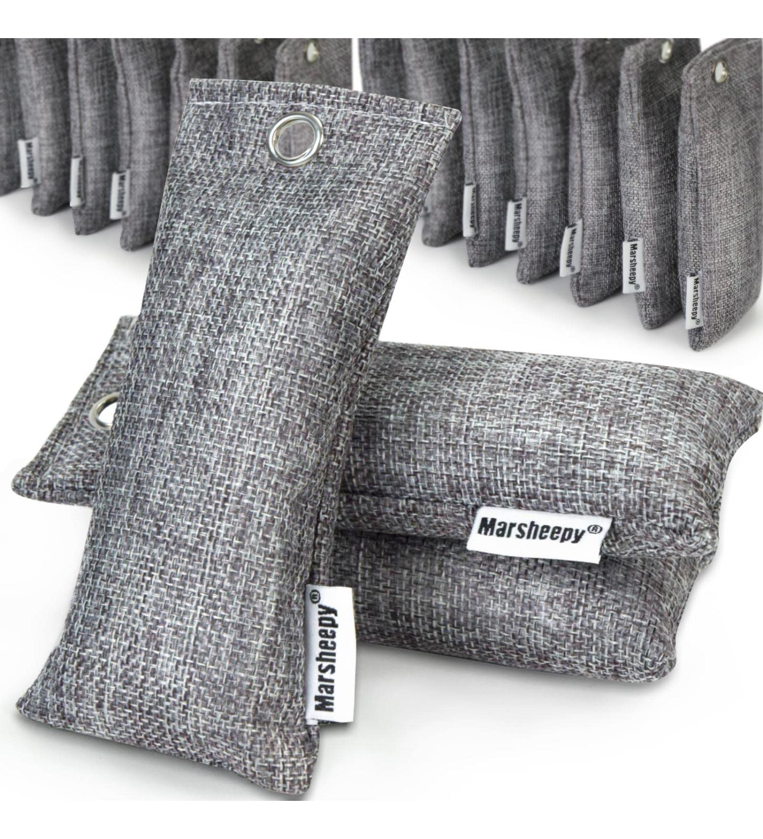 Bamboo Charcoal Shoe Deodorizer Bags - 24 Pack Odor Absorber for Shoes, Car, Closet, Pet & Bathroom - Activated Charcoal Odor Eliminator (50g per Pack) - Buy Online on GoSupps.com