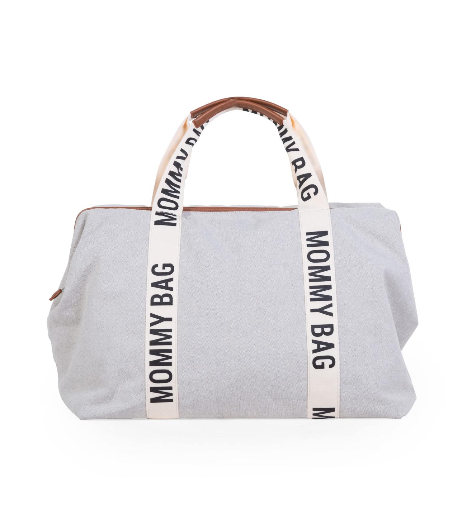 Childhome Mommy Bag - Premium Diaper Bag | Large Capacity Travel & Clinic Bag with Insulating Compartments & Adjustable Strap - Old White Signature Design - Buy Online on GoSupps.com