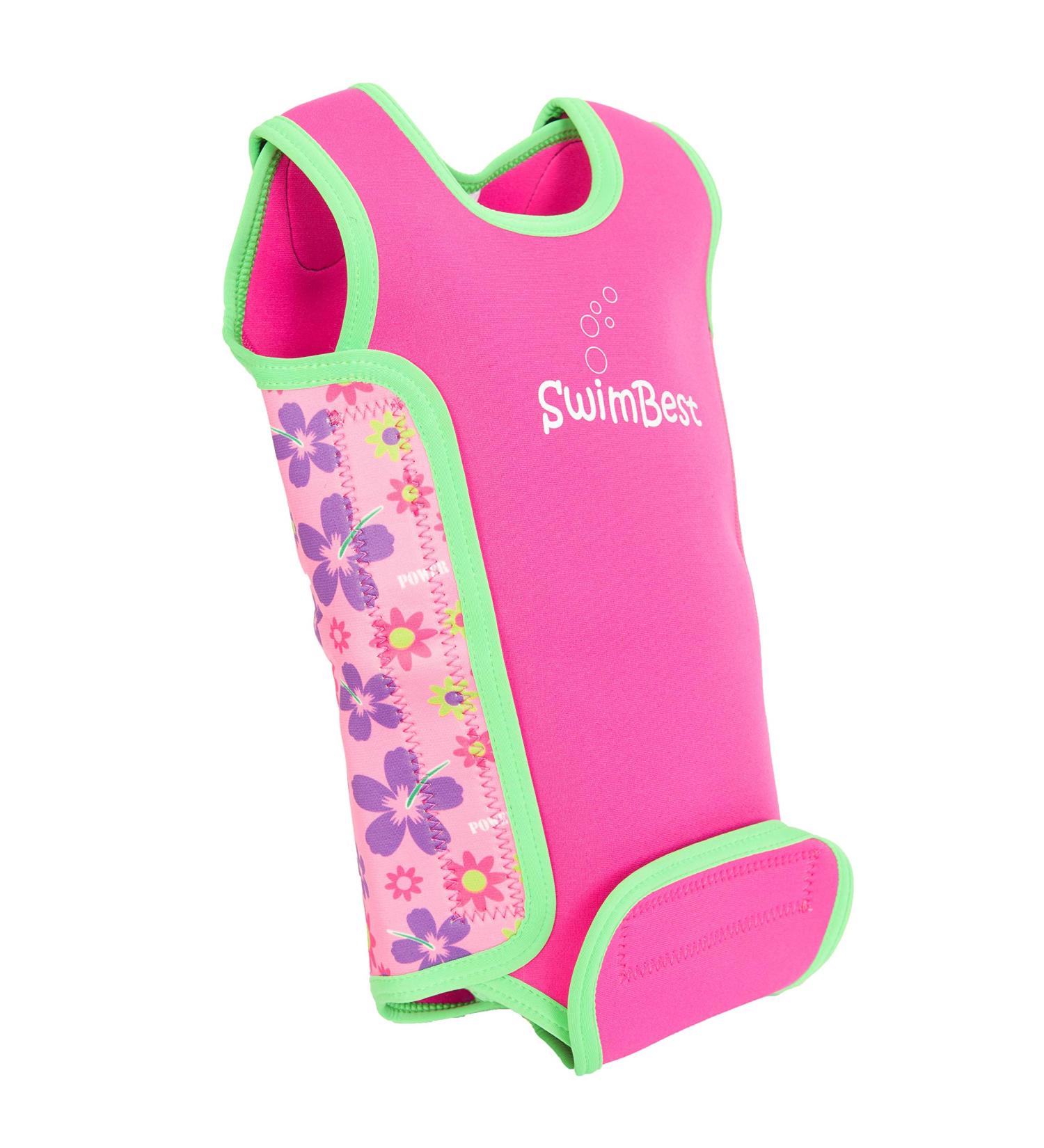 SwimBest Baby Wetsuit - Neoprene Baby Swimming Costume with 50+ UV Protection, Power of Flowers Design | 0-24 Months - Buy Online on GoSupps.com