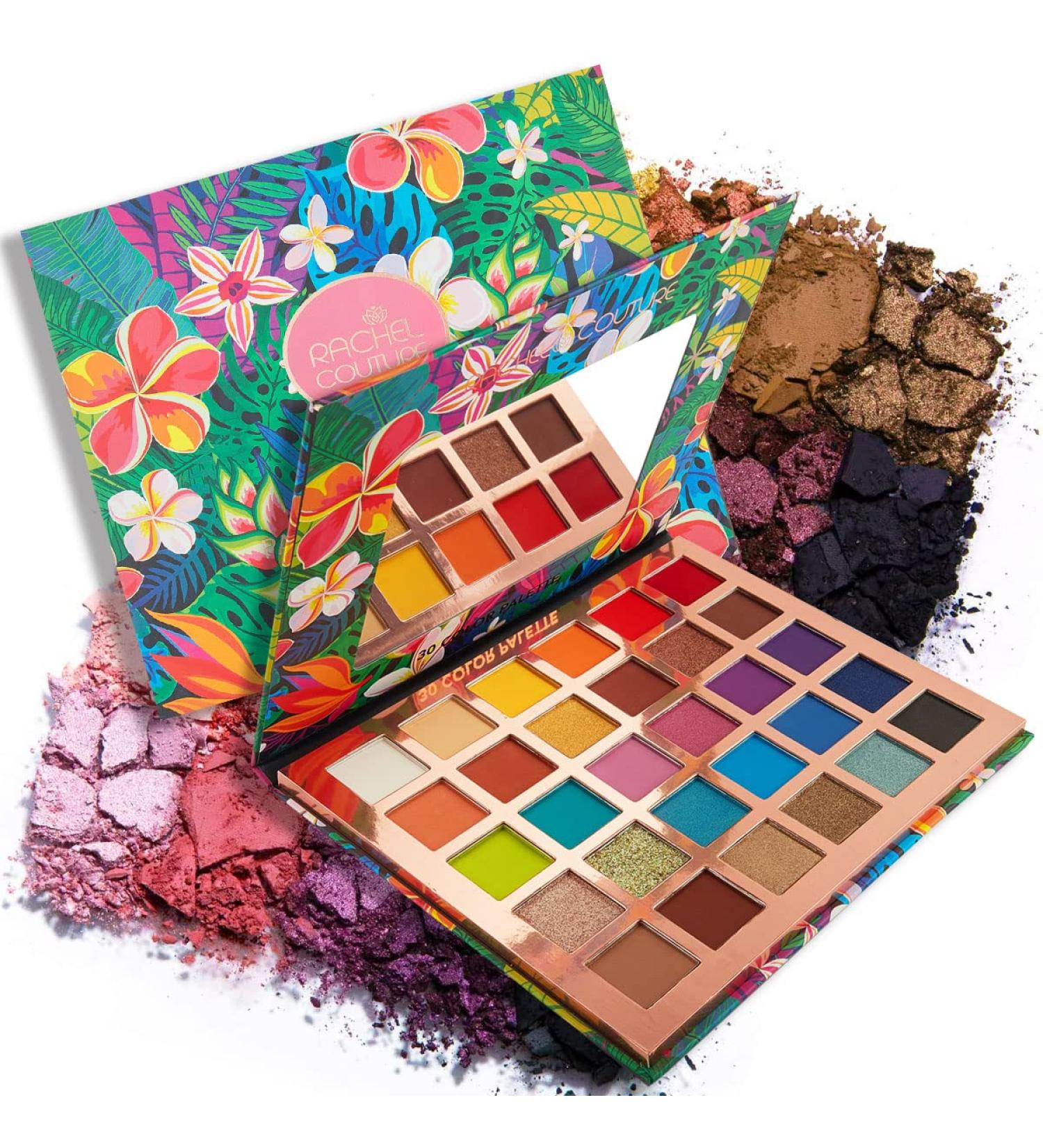 Rachel Couture Vegan Makeup Palette - 30 Natural Colors with Botanicals | Cruelty-Free & Vegan Cosmetics - Buy Online on GoSupps.com