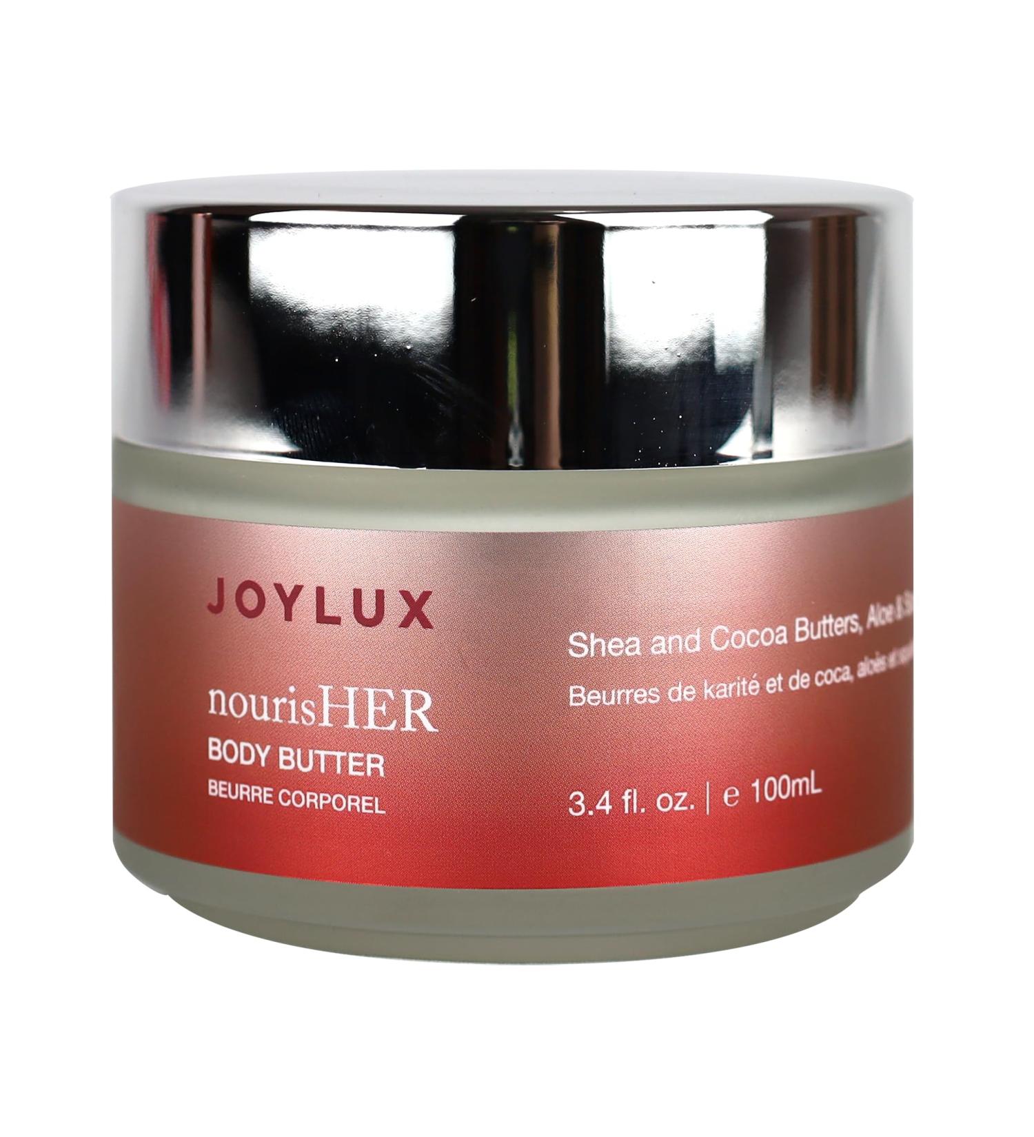 nourisHER Body Butter - Intense Hydration for Dry Skin | Shea Butter Cocoa Butter Aloe Vera & Squalane | 3.4 oz Creamy Moisturizer - Buy Online on GoSupps.com
