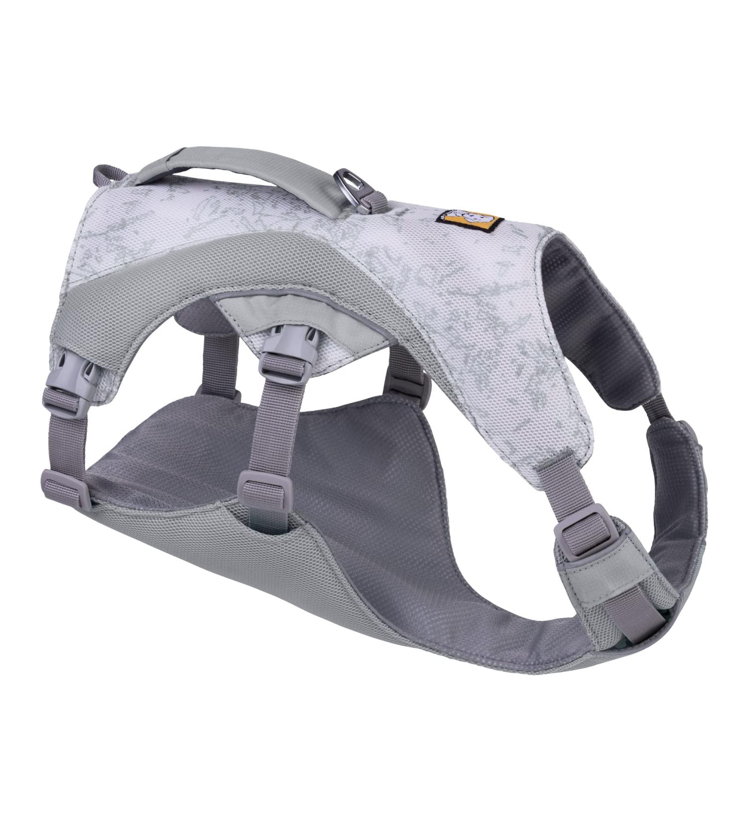 Luffwear Swamp Cool Dog Harness & Handle - Adjustable Cooling Lightweight Running Gear for Pets - Graphite Gray (XX Small 33-43cm) - Buy Online on GoSupps.com
