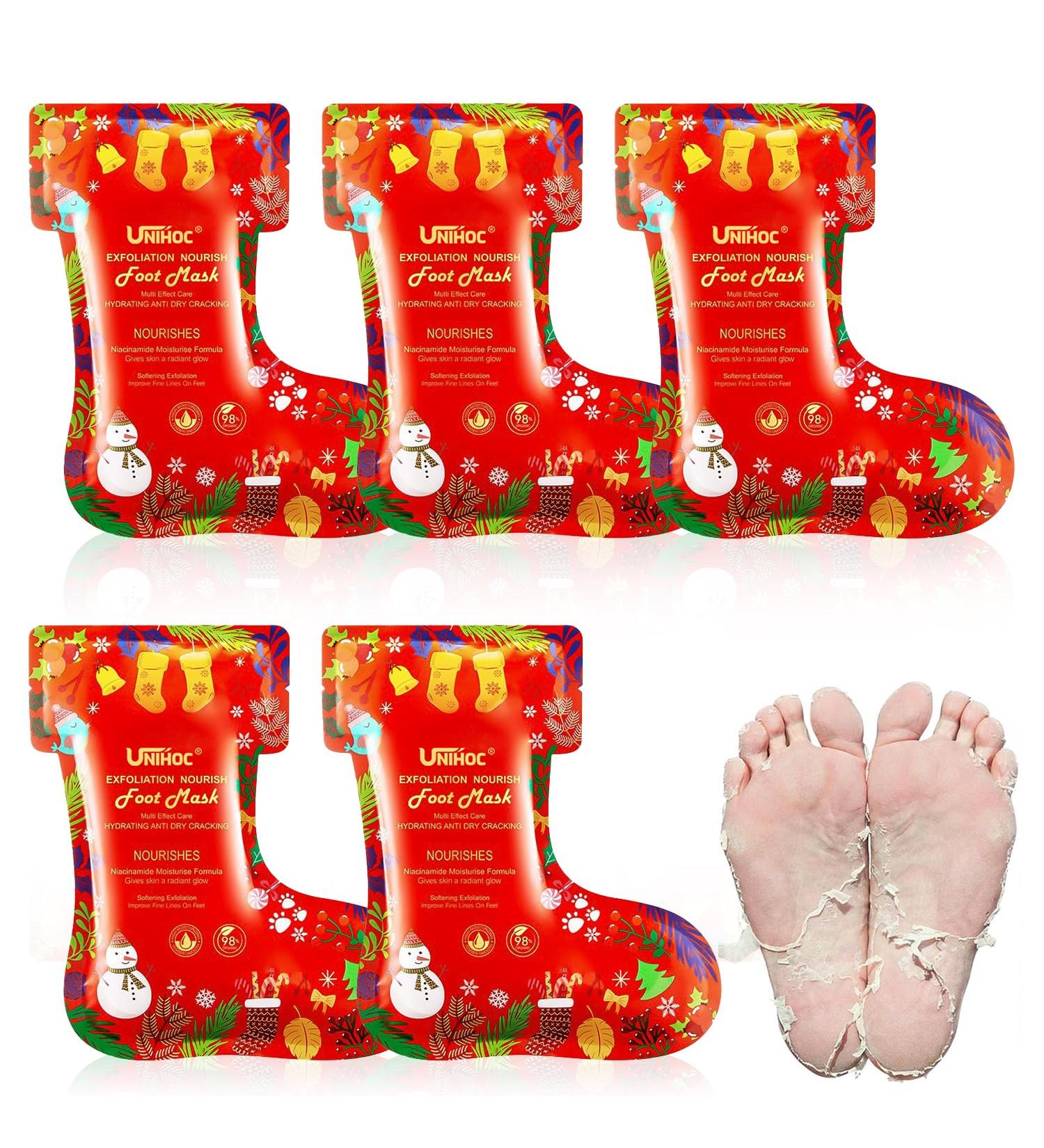 5 Paires Masque Pieds Peeling Exfoliant Masque Pieds Nourrissant pour Soin des Pieds Peeling Pied Talons et Peau Morte S che pour des Pieds Doux Masque Exfoliant pour Pieds pour Femmes & Hommes - Buy Online on GoSupps.com