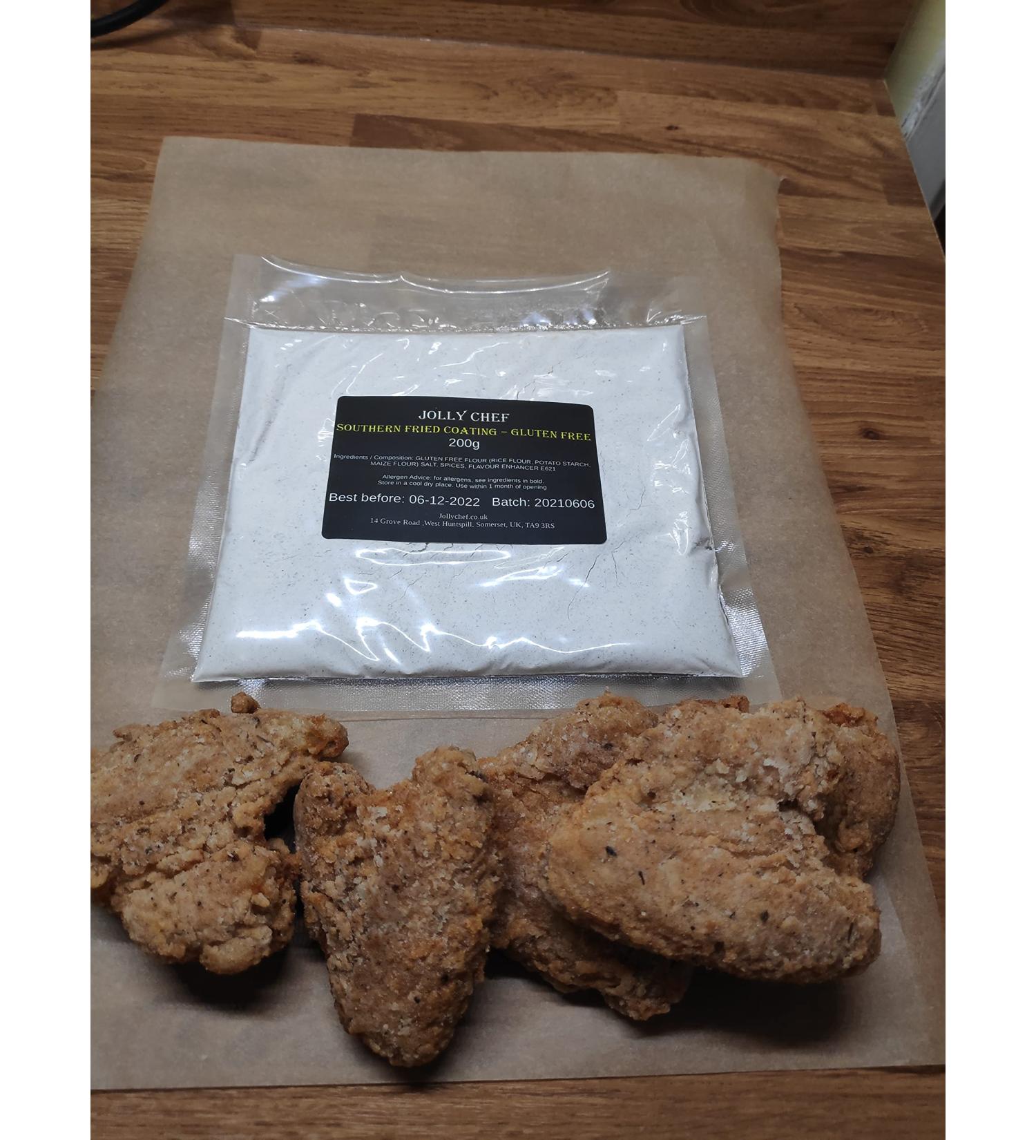 Southern Fried Chicken Coating (Gluten Free) 200g - Delicious and Crispy Coating for Gluten-Free Chicken - Buy Online on GoSupps.com