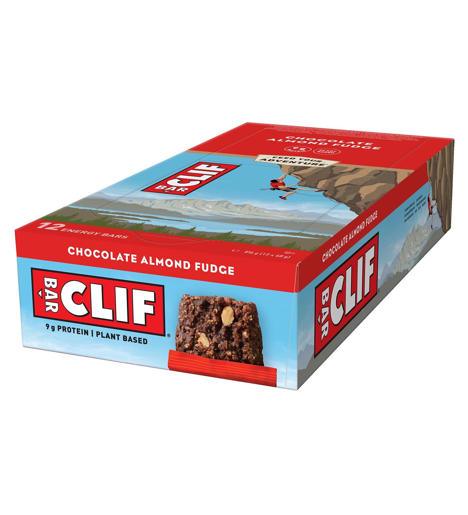Clif Bar Chocolate Almond Fudge 12 Energy Bars 68g