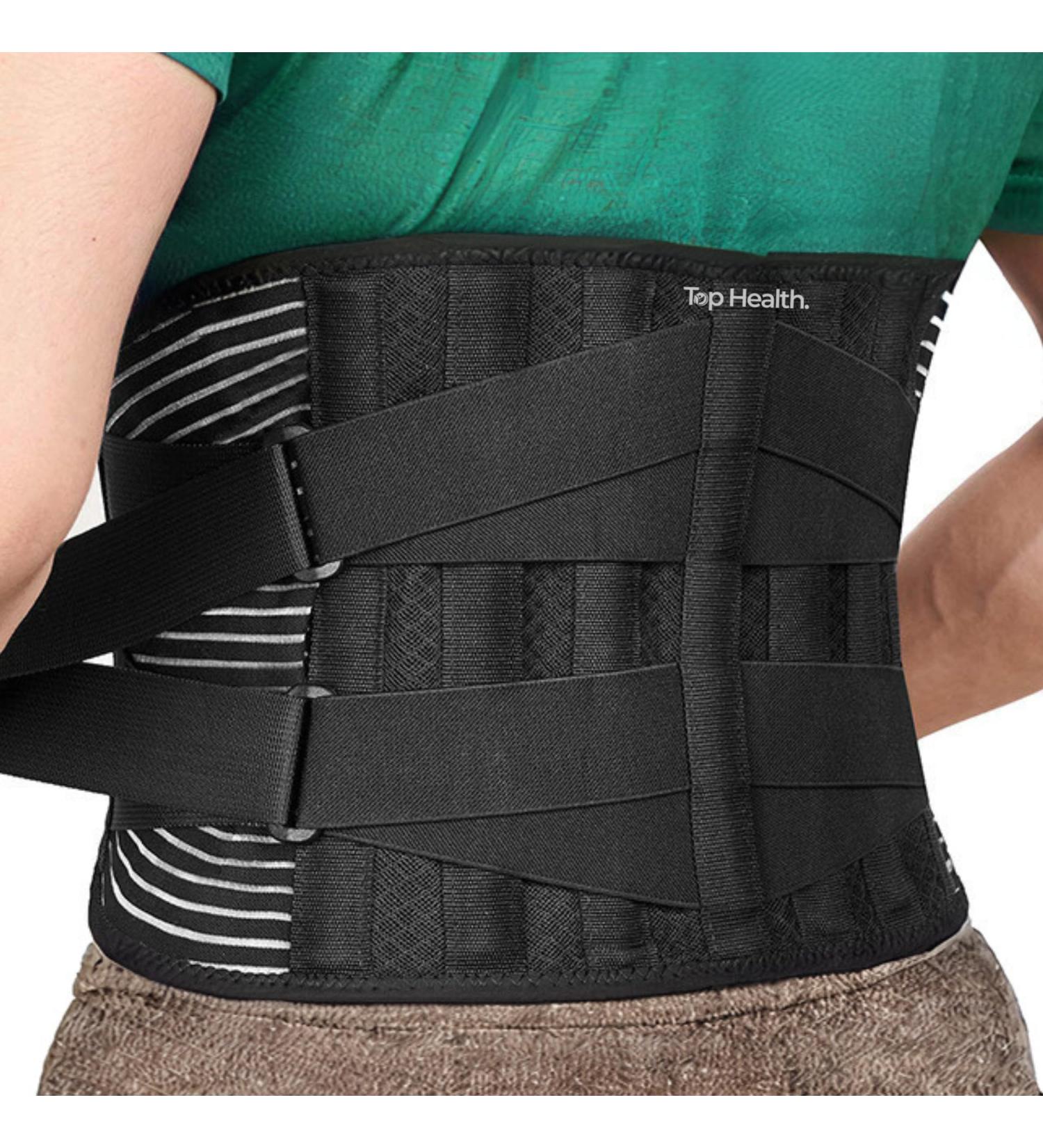 Back Support Belt for Ultimate Relief: Adjustable Lumbar Brace with Anti-Skid Design 6 Stays and 16-Hole Air Mesh for Sciatica Herniated Disc and Heavy Lifting (Large) (Waist: 95-115 cm) - Buy Online on GoSupps.com