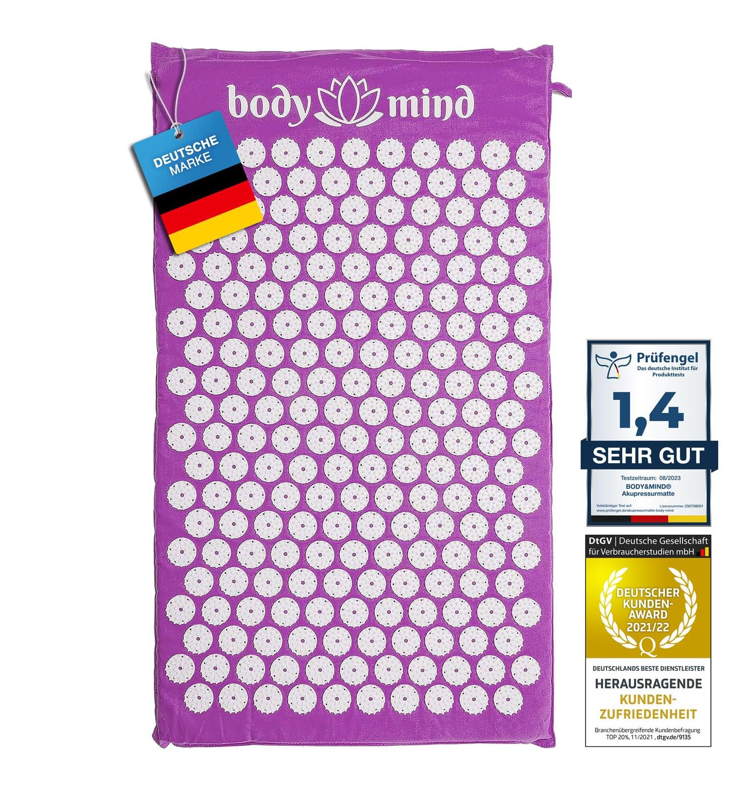 XL Acupressure Mat for Relaxation & Massage 13 662 Tips Yoga & Acupuncture Relief (130x50cm) - Buy Online on GoSupps.com
