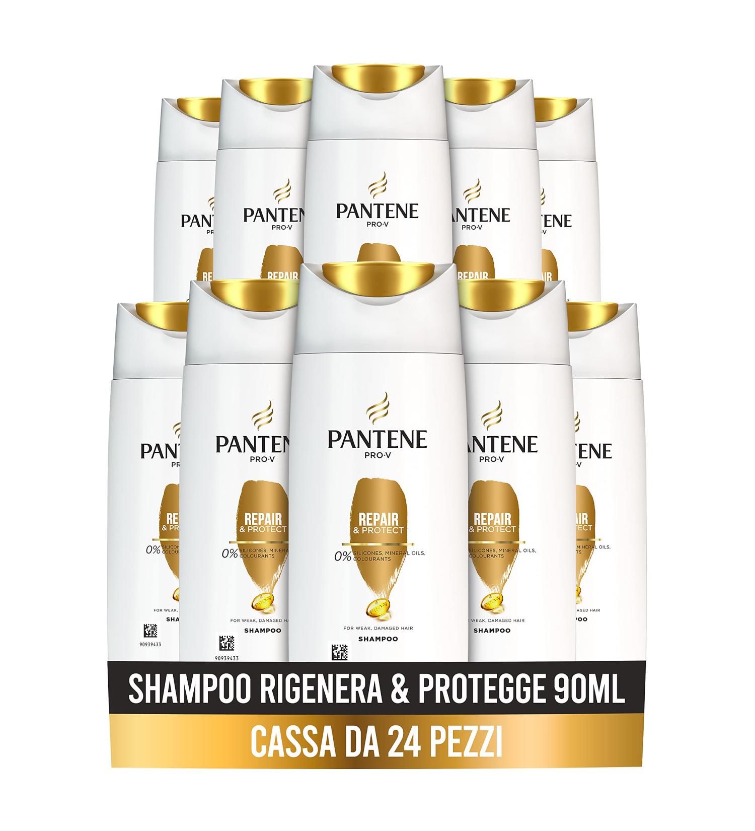  Pantene Pantene Pro-V Replenishes and Protects Shampoo Instantly Repairs Signs of Damage 24 x 90ml - Buy Online on GoSupps.com