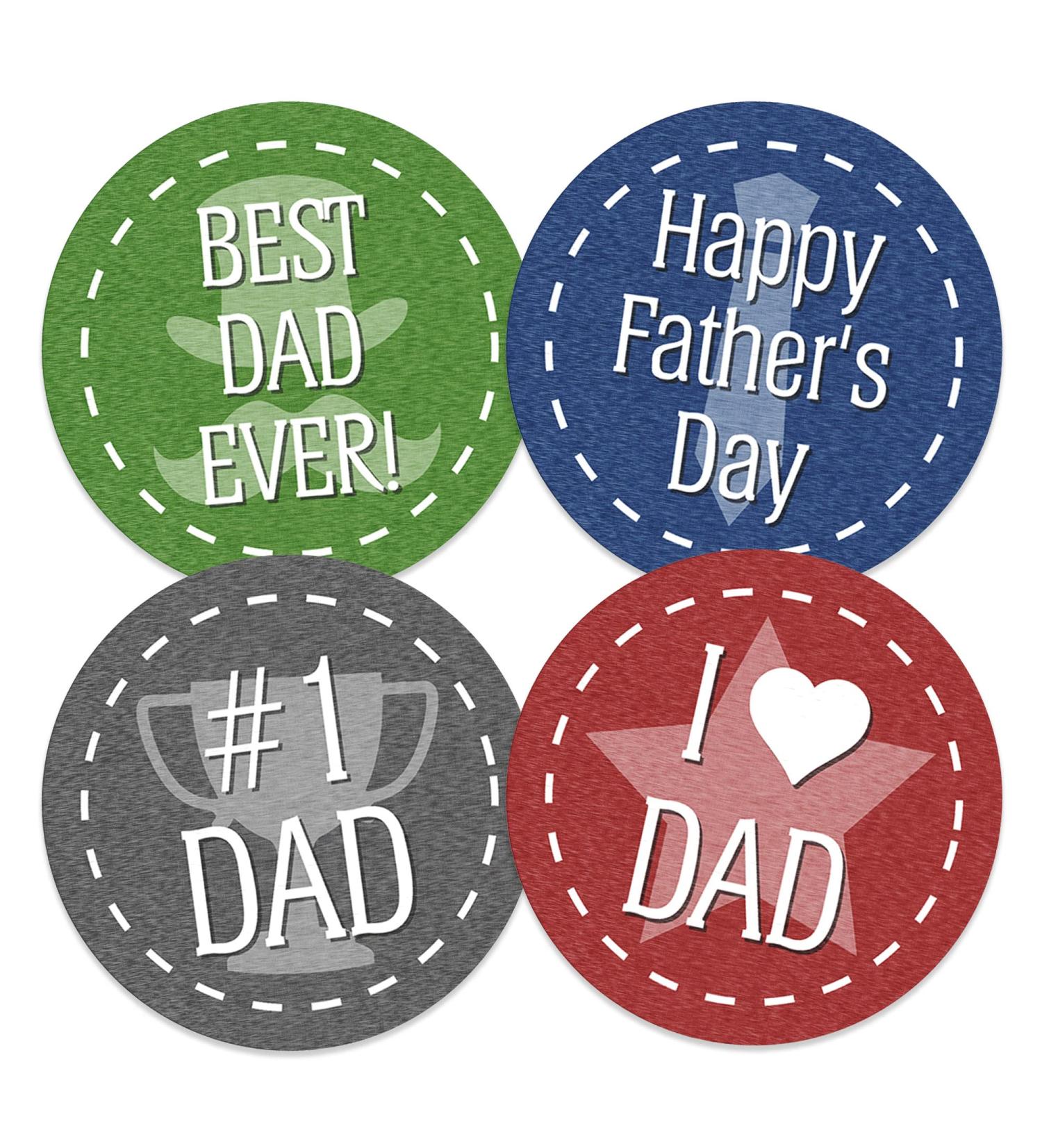 Edible Wafer Father's Day Pre-Cut Cupcake Toppers - 24pc - Buy Online on GoSupps.com