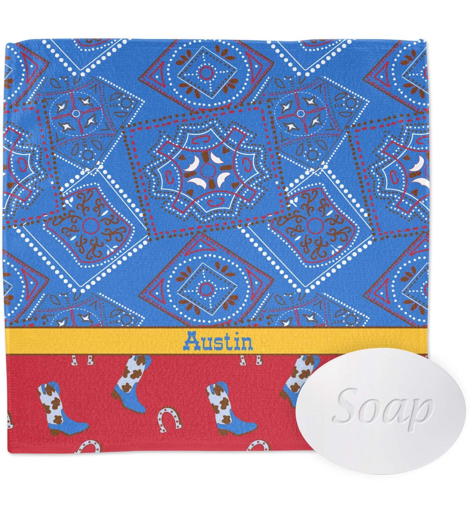 YouCustomizeIt Personalized Cowboy Washcloth