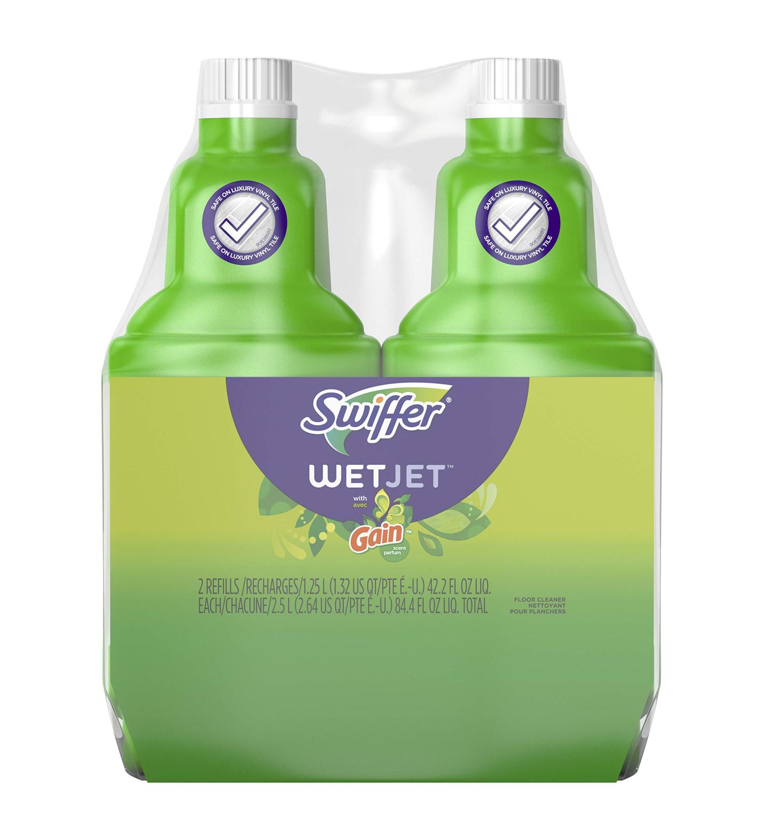 Swiffer WetJet Gain Scent Floor Cleaner Solution Refill 42.26 fl oz (Pack of 2) - Buy Online on GoSupps.com
