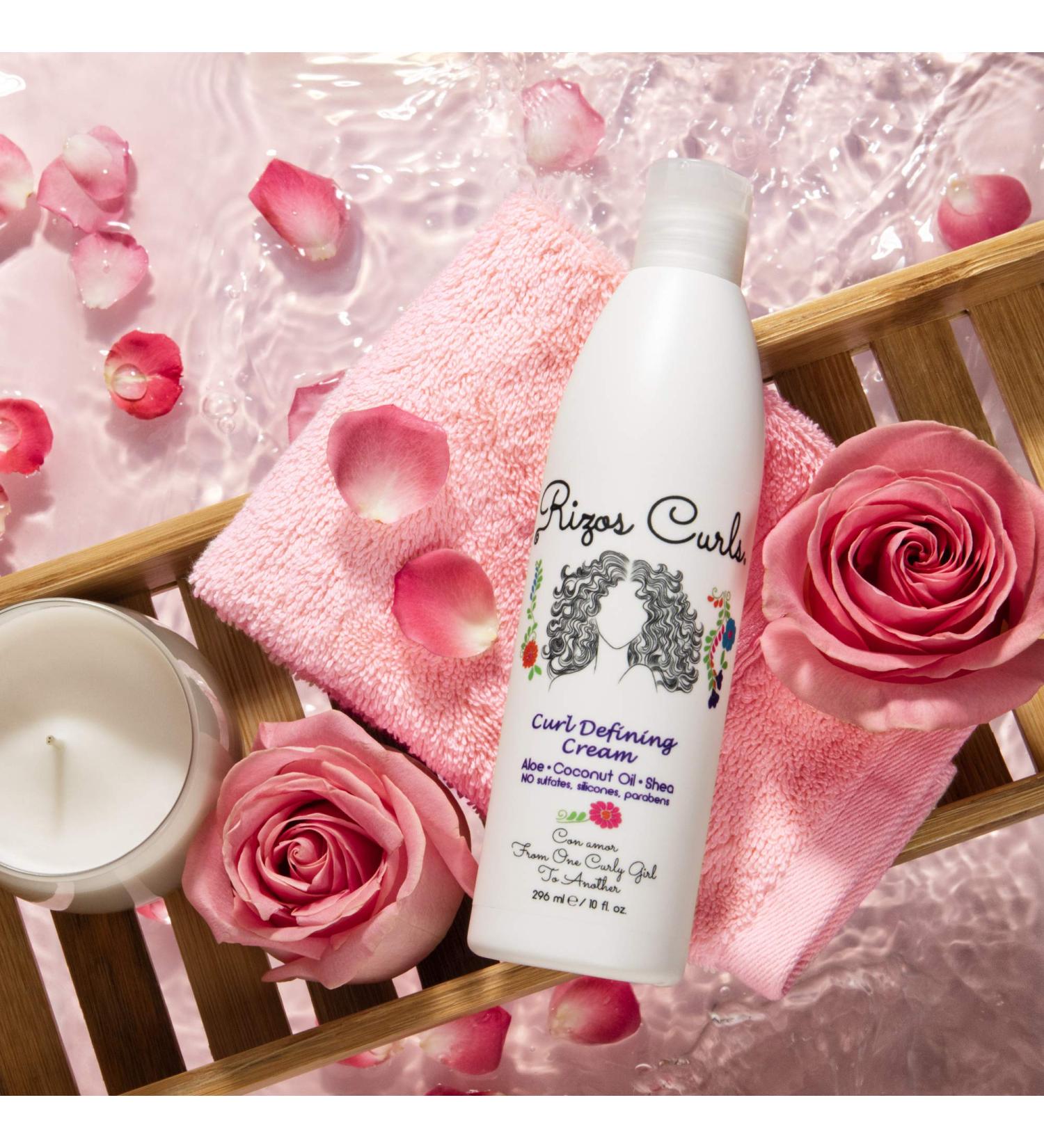 Rizos Curls Curl Defining Cream | For Defined, Bouncy, Shiny Curls | Frizz-Free, Voluminous Hair | With Aloe Vera, Shea Butter & Coconut Oil - Buy Online on GoSupps.com
