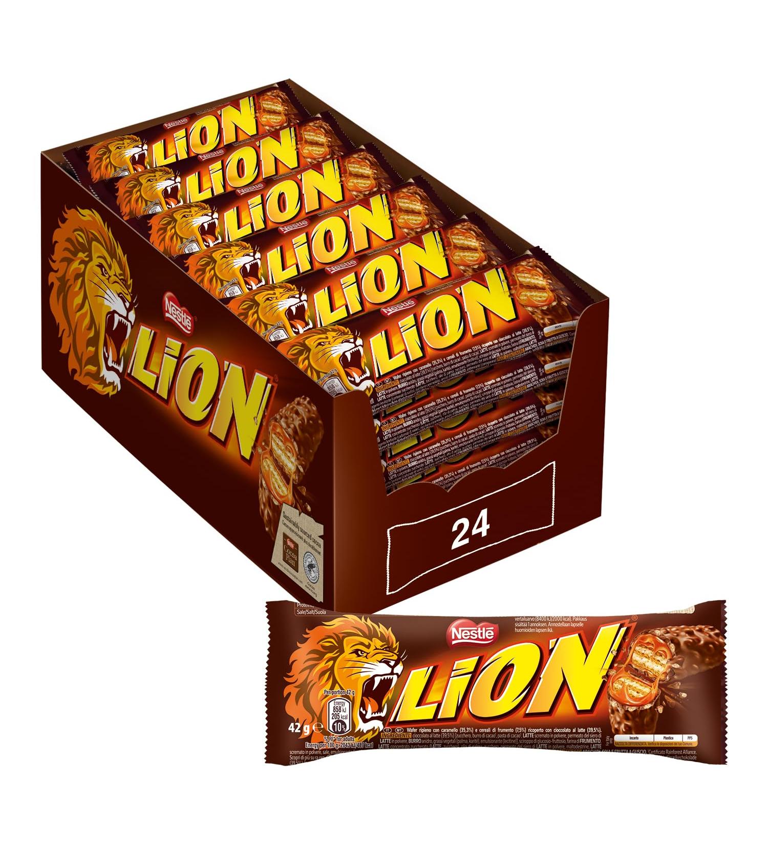 Lion - Chocolate Bar - Pack of 24x42g - Buy Online on GoSupps.com