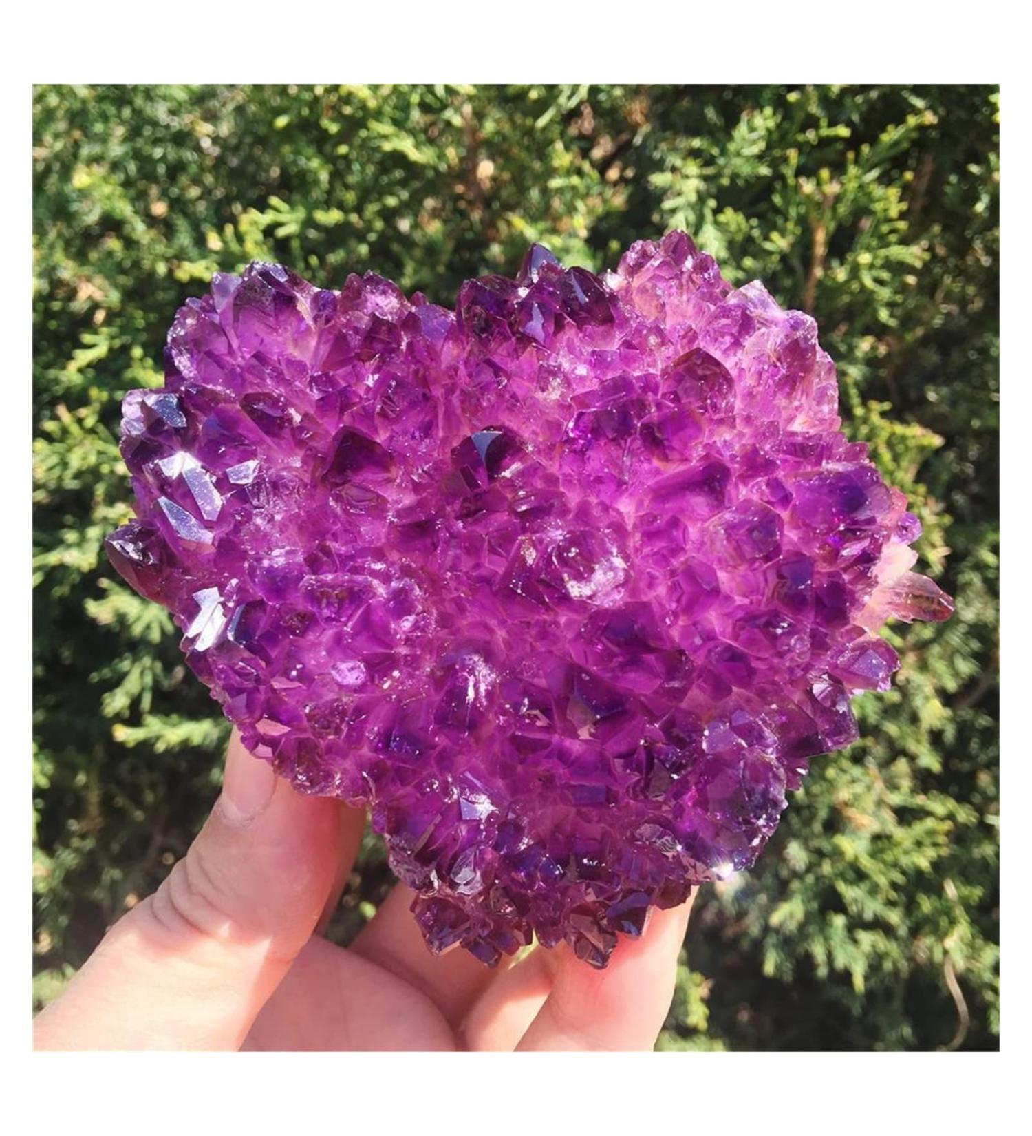 1pc Natural Purple Crystal Flower Like Crystal Cluster Quartz Crystal raw Stone gem Decoration Crystal Cluster (Color : 400g-480g Size : 1pcs) 1pcs 400g--480g - Buy Online on GoSupps.com