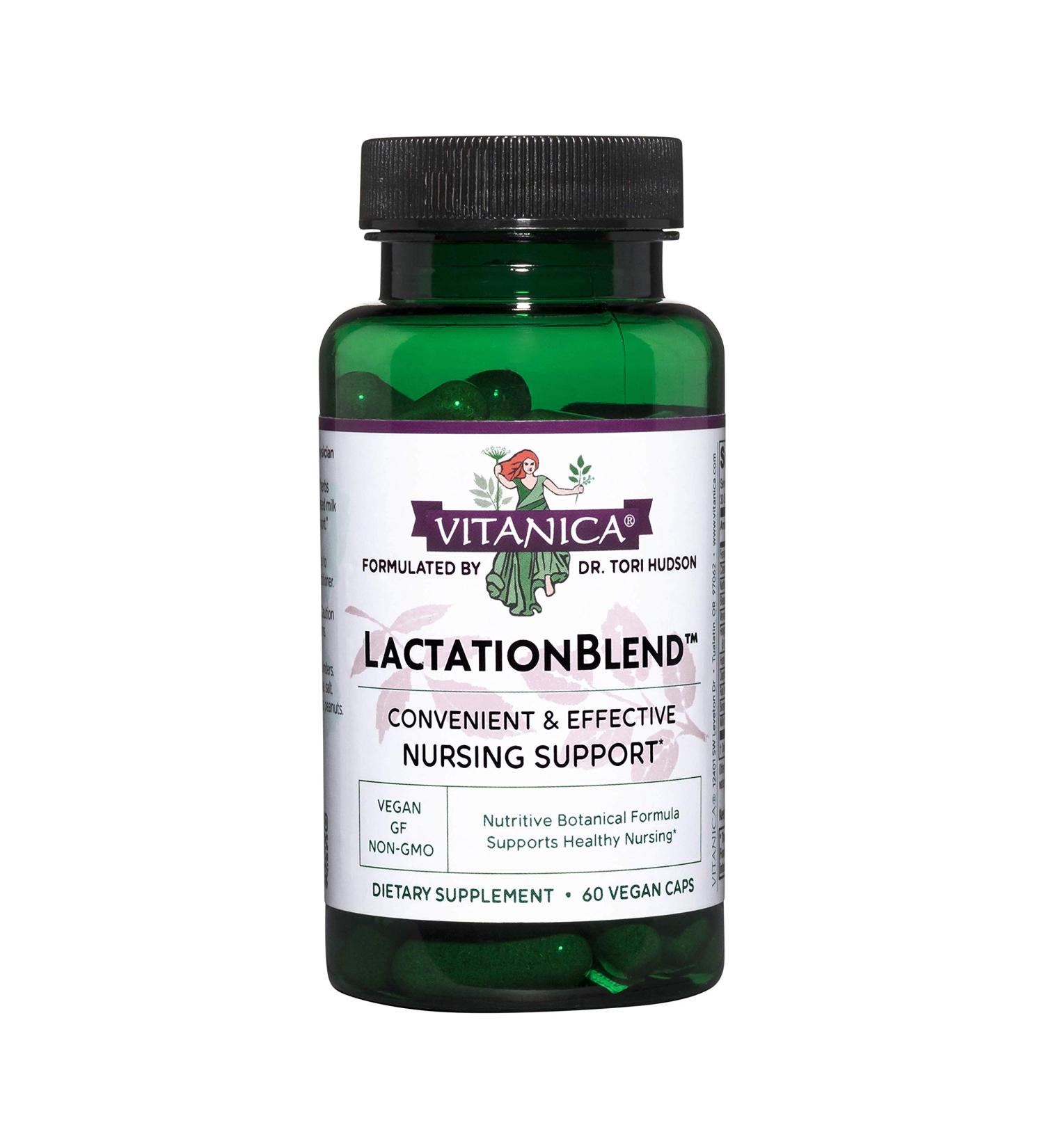 Vitanica LactationBlend Nursing Support | 60 Vegetarian Capsules for Optimal Milk Supply - Buy Online on GoSupps.com