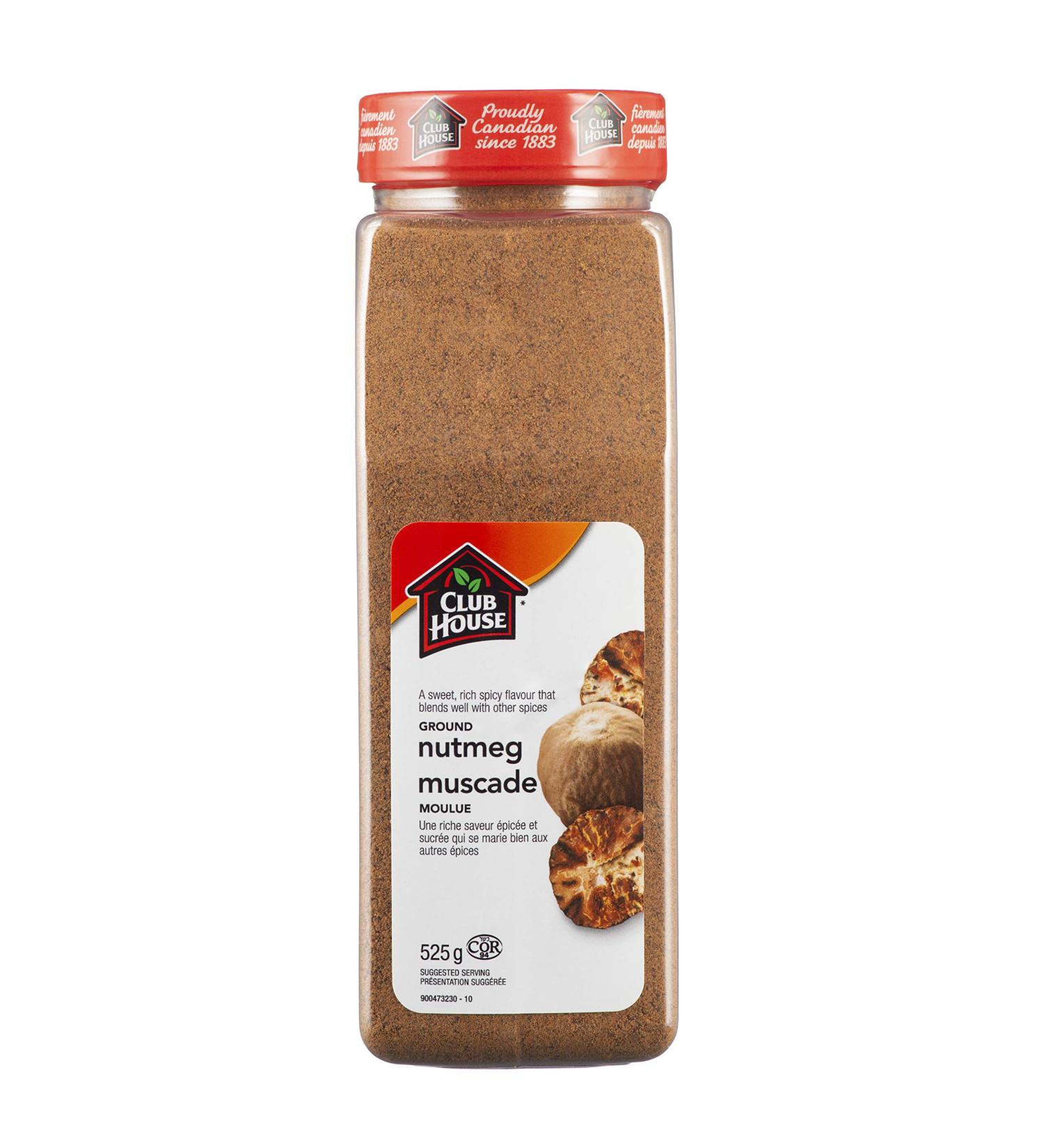 Club House Quality Natural Herbs and Spices Ground Nutmeg 525g 525 g (Pack of 1) - Buy Online on GoSupps.com
