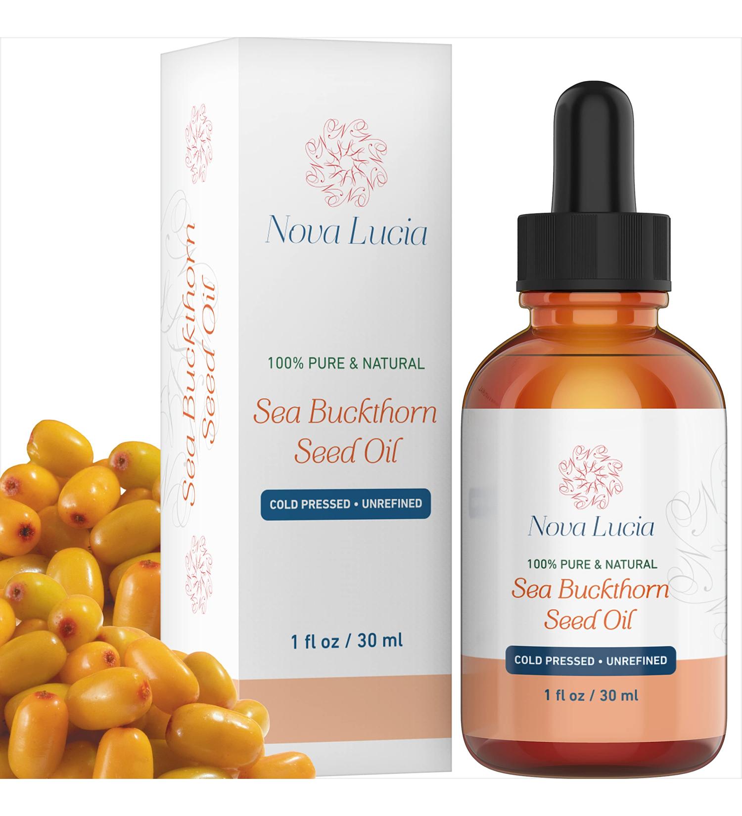 100% Pure Natural Sea Buckthorn Oil Extracted from High Altitude Himalayas  Exquisite Single Ingredient Multi Purpose No Chemicals  Hydrating Face Oil  Skin Moisturizer   Hair Oil  Anti Aging Nail Oil  Compare With Organ...