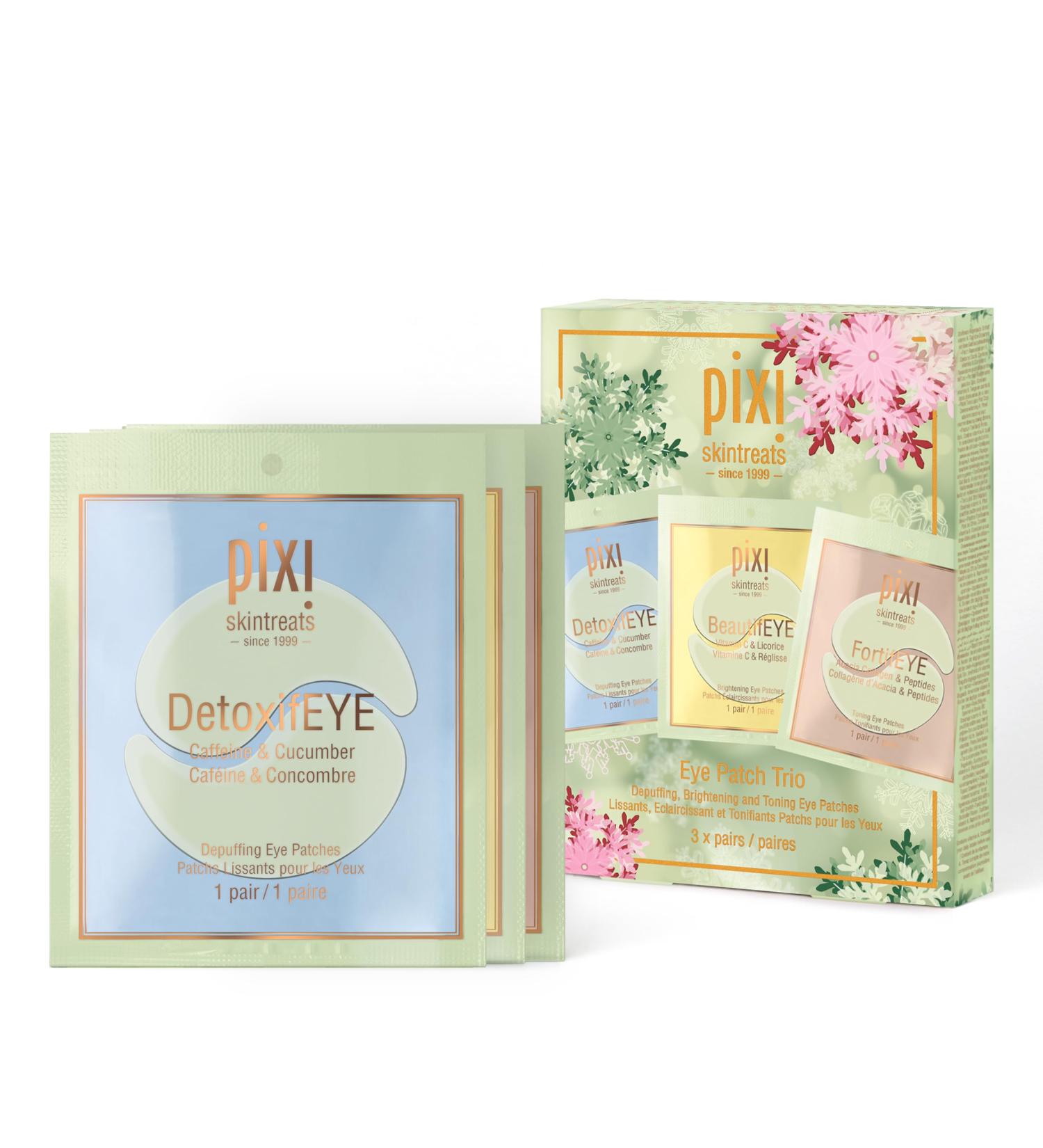 Pixi Beauty Holiday Eye Patch Trio | 3 Single Use Eye Patches for Depuffing, Hydrating & Toning Under-Eyes | 3 pairs, 6 patches 3 Pairs (Pack of 1) Multi-Colored - Buy Online on GoSupps.com
