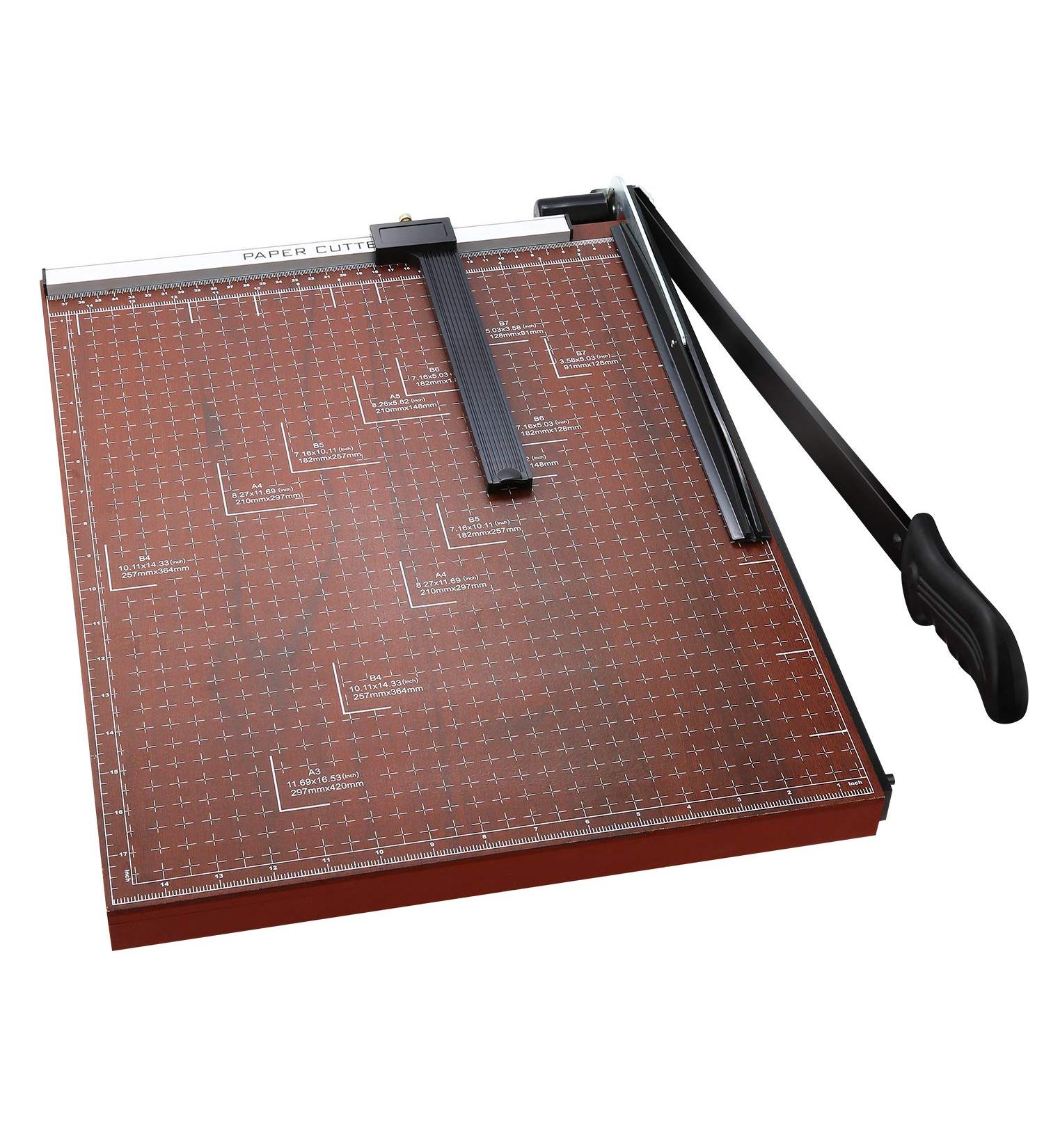 Heavy Duty Guillotine Paper Cutter  A3 Large Paper Trimmer Blade Gridded Photo Guillotine Craft Machine  18 inch Cut Length  18.9" x 15.0" (Use for A2-A7) A3 Red - Buy Online on GoSupps.com