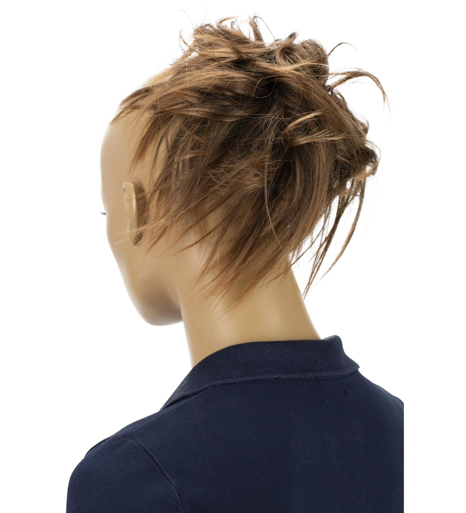 CAISHA Jumbo HaarDary Hairgum DOTT - Perfect for Floral Updos & Bridal Hairstyles | Wavy Brown Mix (DM17cm G8F #4T30) - Buy Online on GoSupps.com