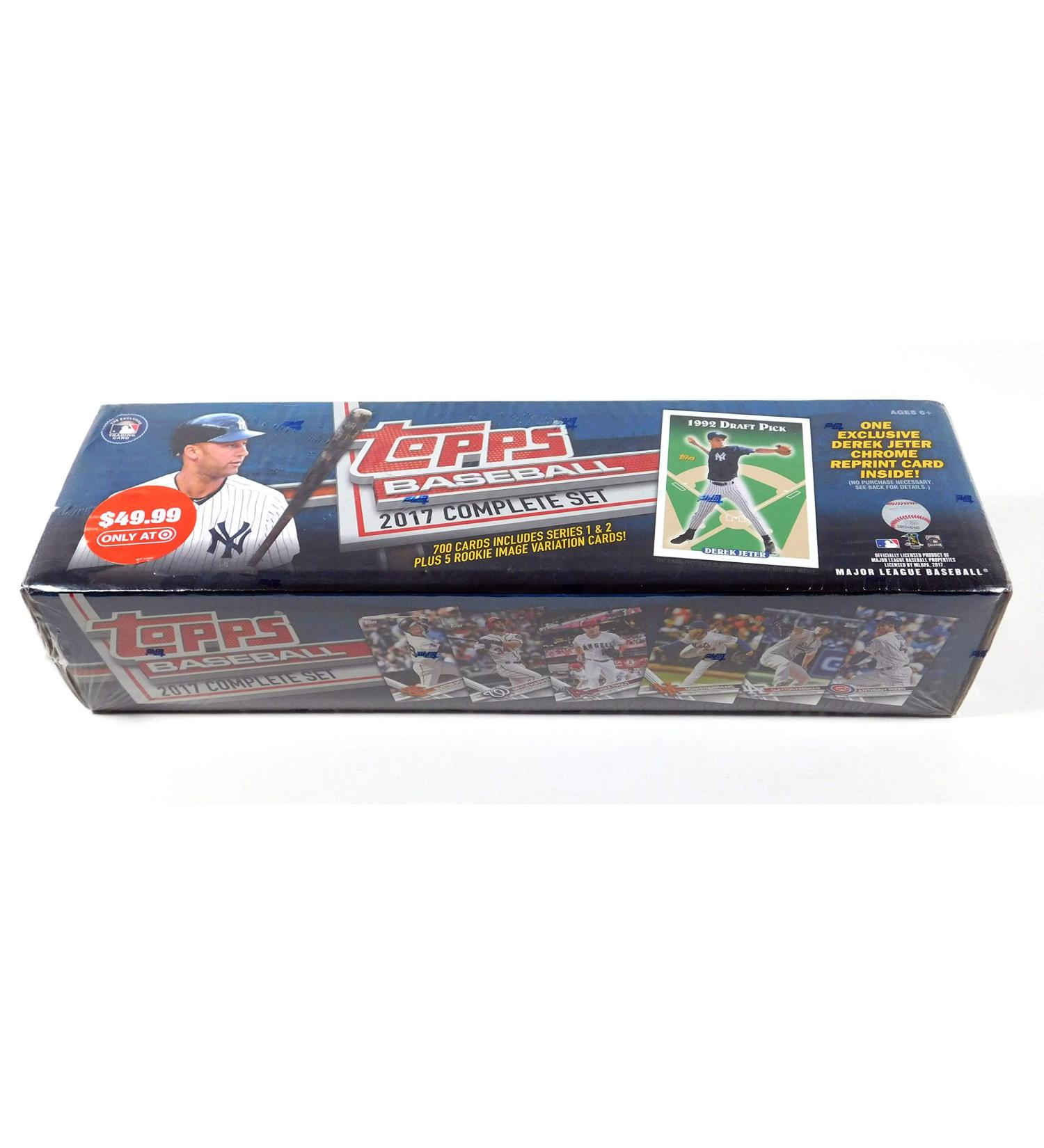 2017 Topps Baseball Card Factory Sealed Complete Set with Exclusive Jeter Chrome Card