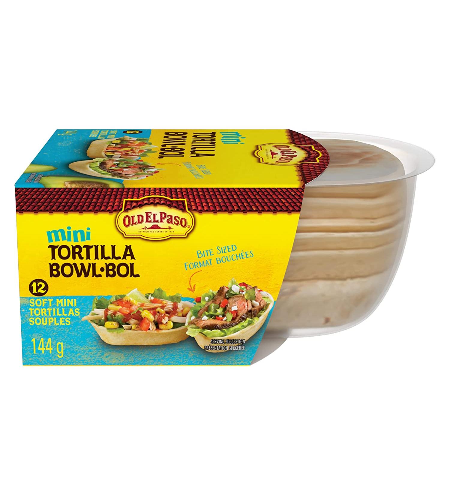 Old El Paso Mini Tortilla Bowls 144g/5.1 oz - Perfect for Nachos and Appetizers - Buy Online on GoSupps.com