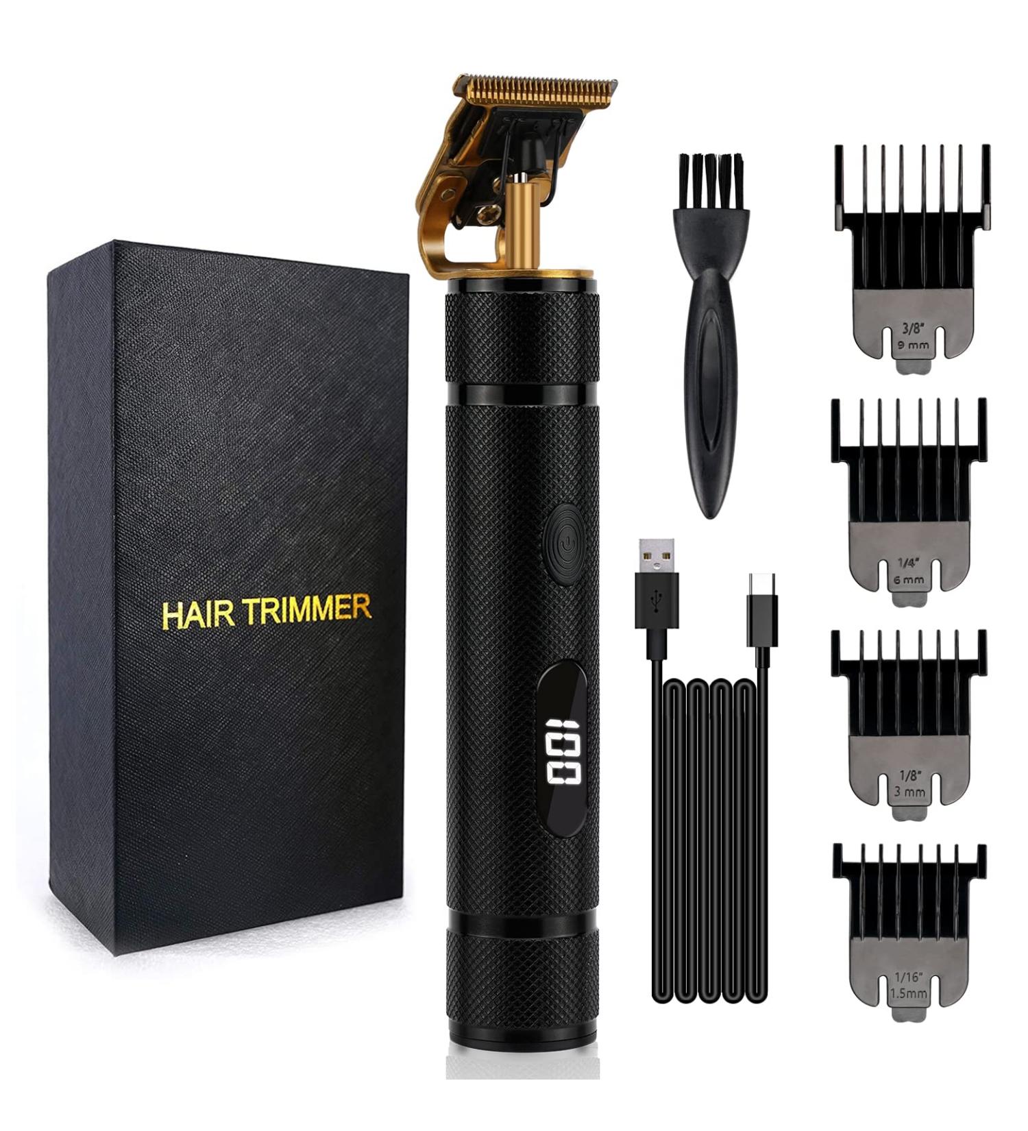 Professional Hair Clippers for Men - Cordless Zero Gapped T-Blade Trimmers & Beard Shaver Kit with LED Display - Buy Online on GoSupps.com
