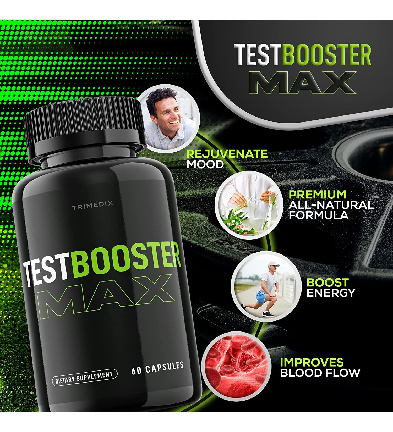 Test Booster Max Pills for Men  Testo Bust Max Supplement Capsules  Max Test Boost for Male - 1 Month Supply - Buy Online on GoSupps.com