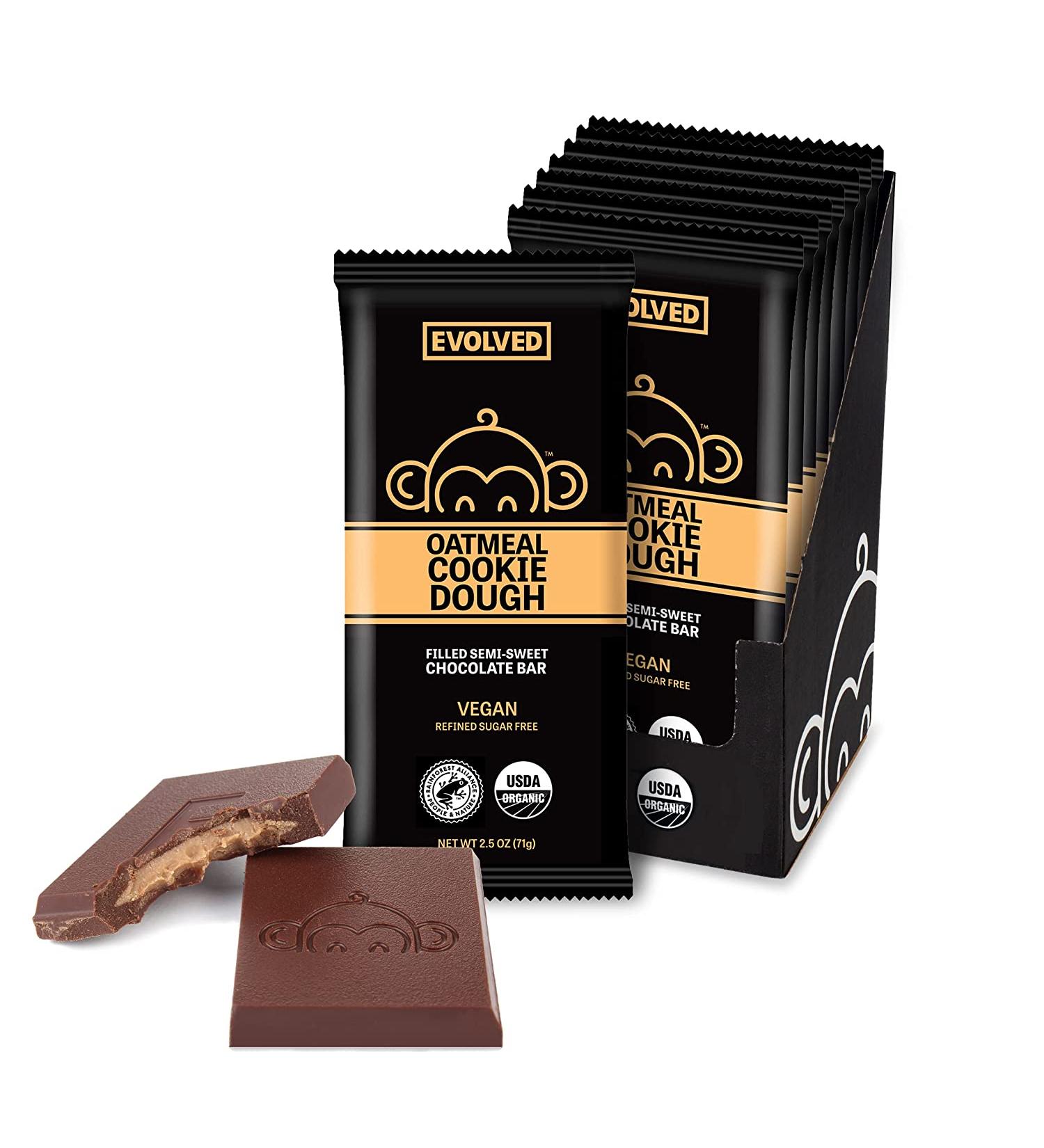 EVOLVED Chocolate Oatmeal Cookie Dough Filled Chocolate Bars 2.5oz (Pack of 8) - Buy Now! - Buy Online on GoSupps.com