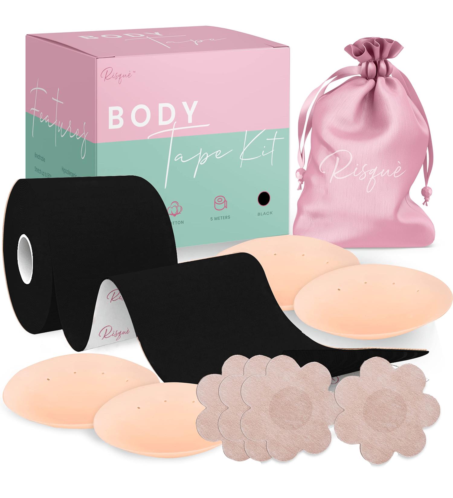 Dark Black Chest Brace Kit for Lift, Contour, and Sweat-Proof Support - Buy Online on GoSupps.com