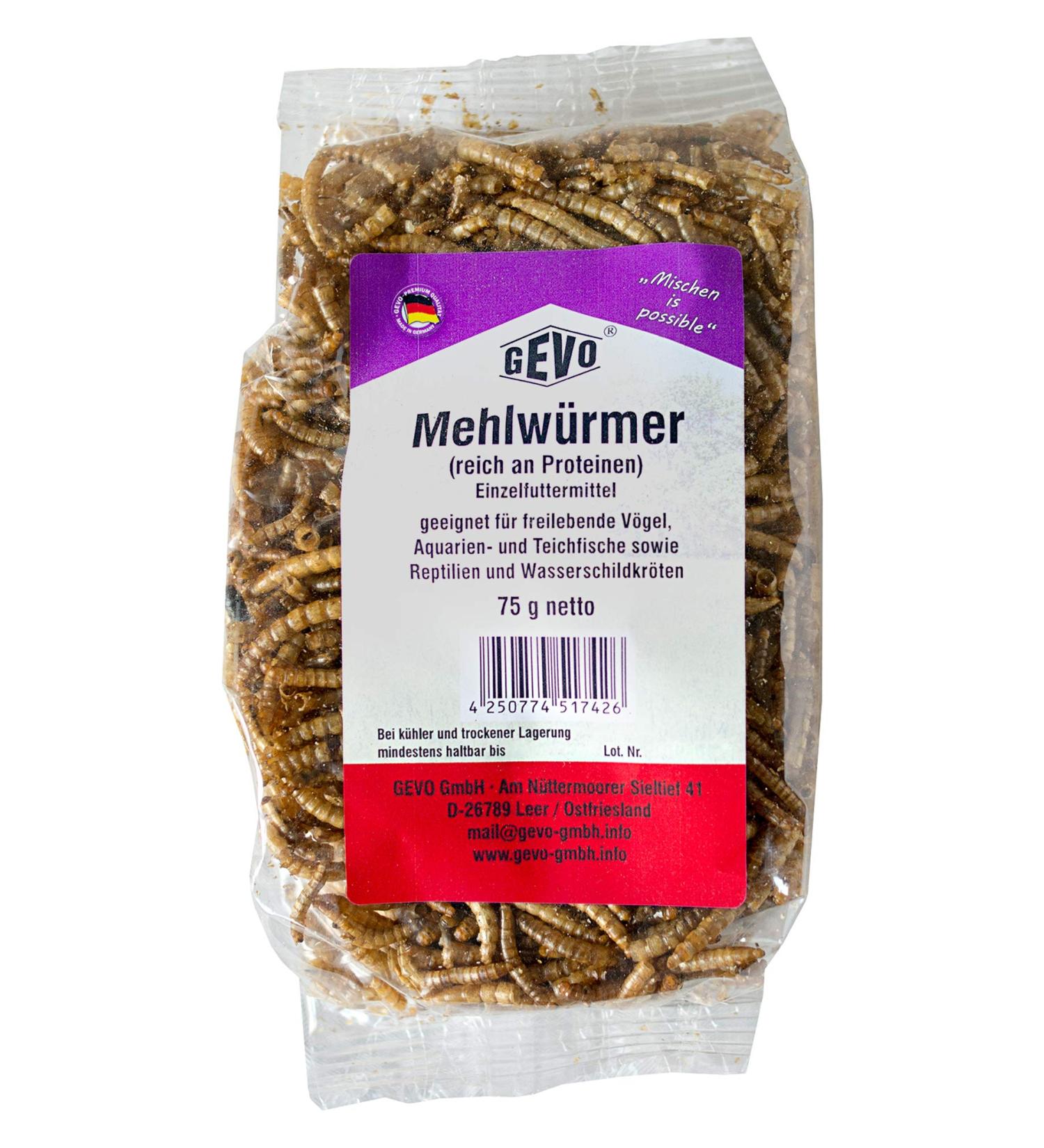 Gevo mealworms dried 75 g