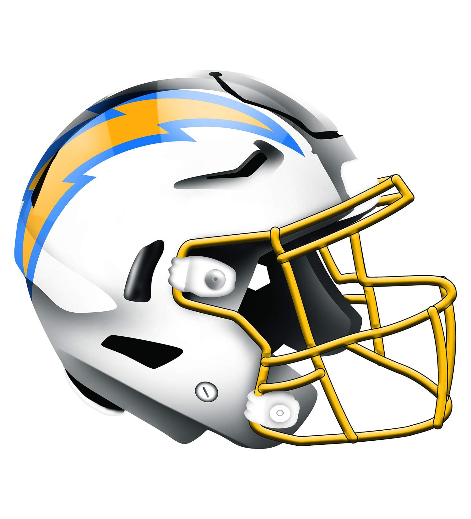 Fan Creations NFL San Diego Chargers Unisex Los Angeles Chargers Authentic Helmet, Team Color, 12 inch