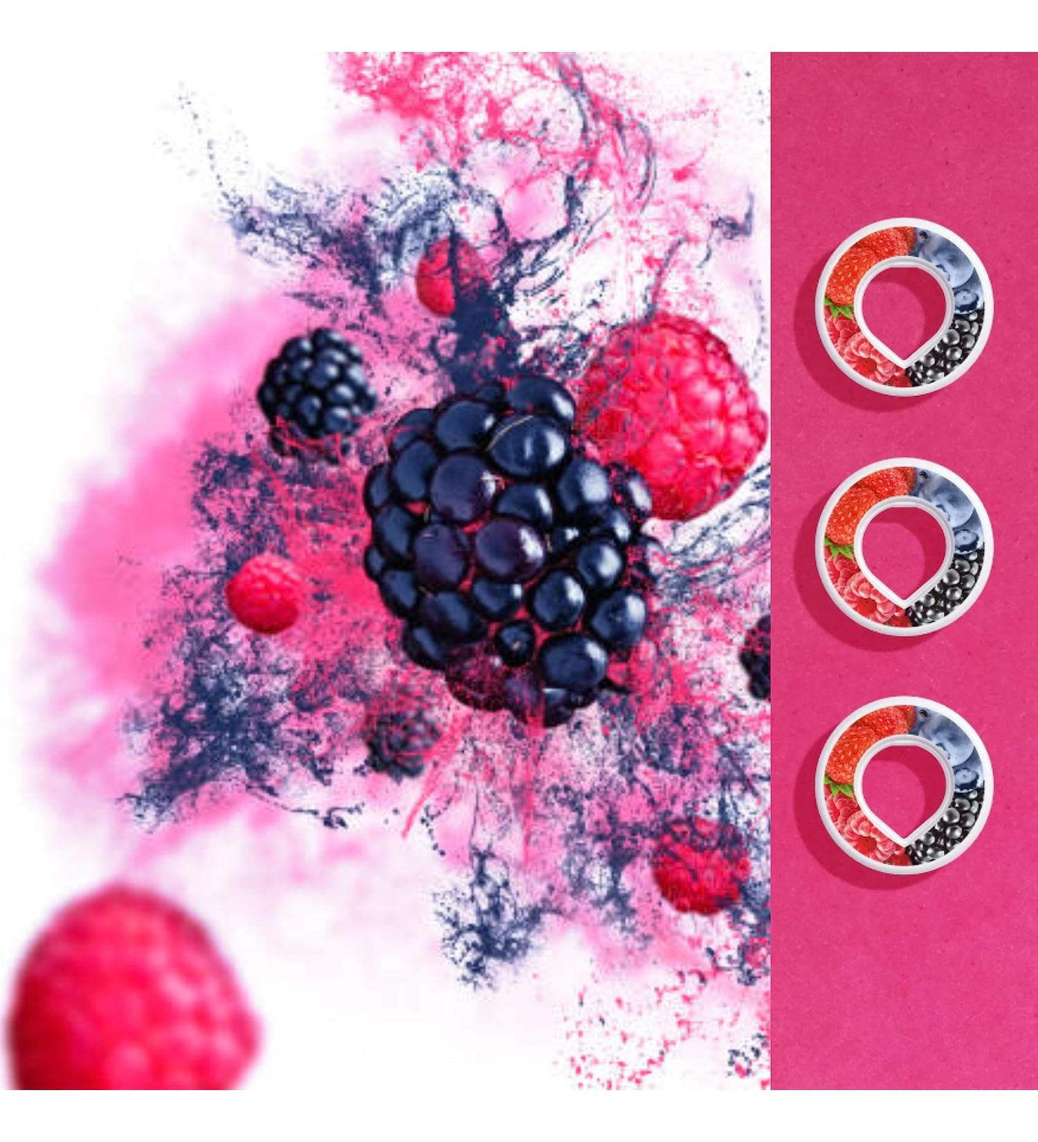 Wild Berry Flavour Pods (x3) Pods Only | Compatible with Air Up Water Bottle | Revolutionary Pods Transform 15L of Water | 0 Cals 0 Sugar | Refreshing Senses - Buy Online on GoSupps.com