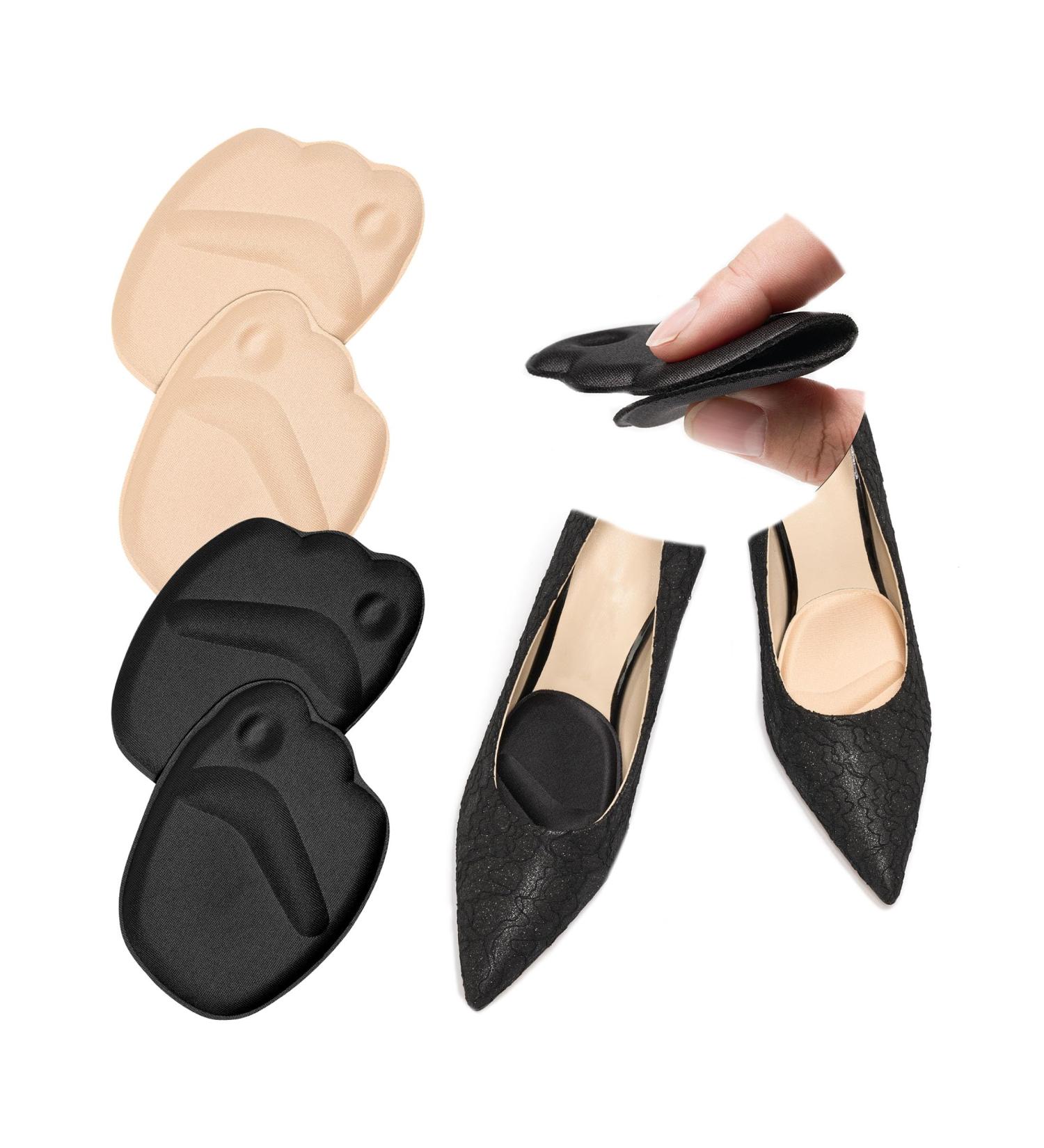 Heel Pads for Shoes - Size Reducer & Heel Grips for Loose Shoes - 2 Pairs Multicolor Inserts for Women & Men - Buy Online on GoSupps.com