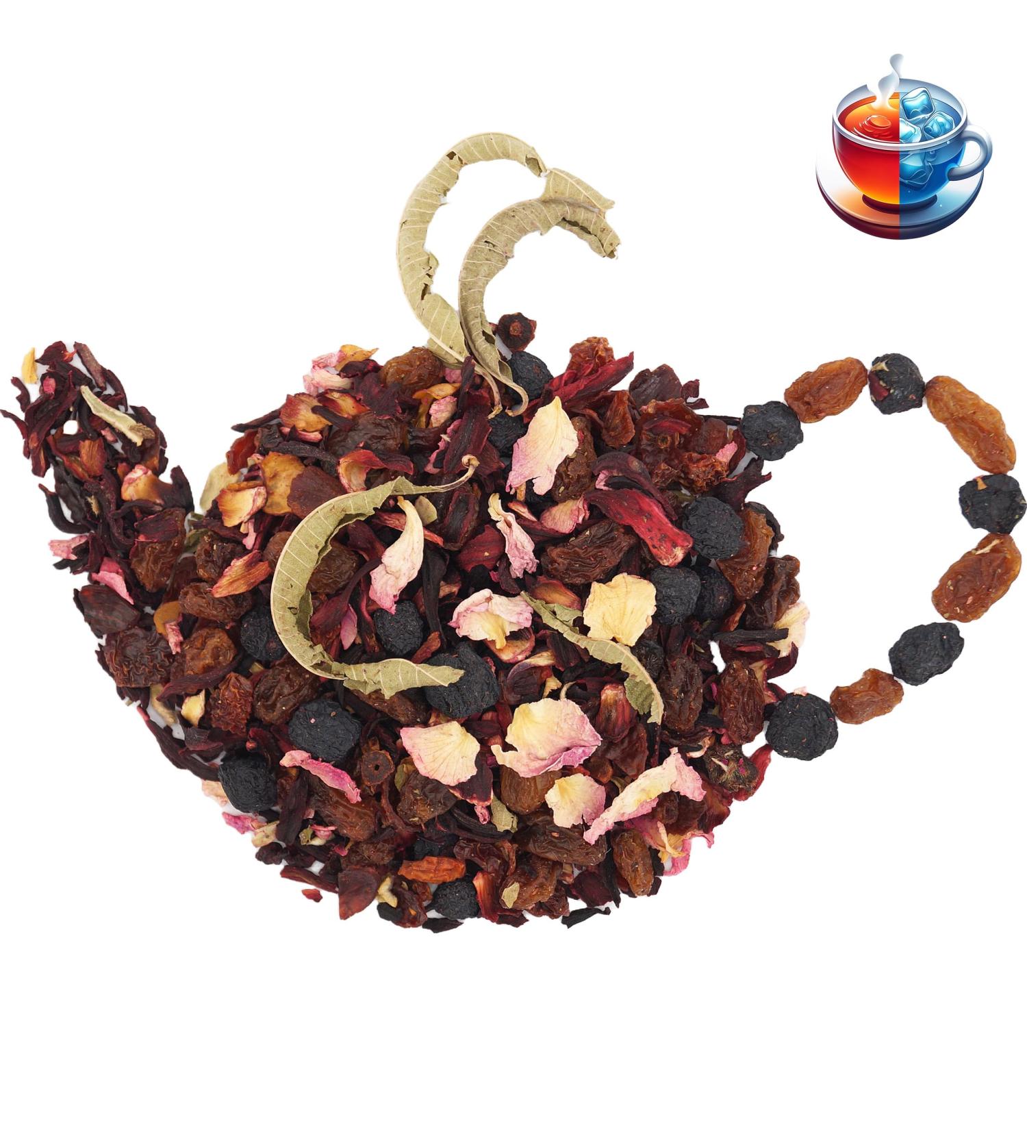 Tea Mix Hibiscus Cassis Organic UniTea Land 100 grams - Buy Online on GoSupps.com