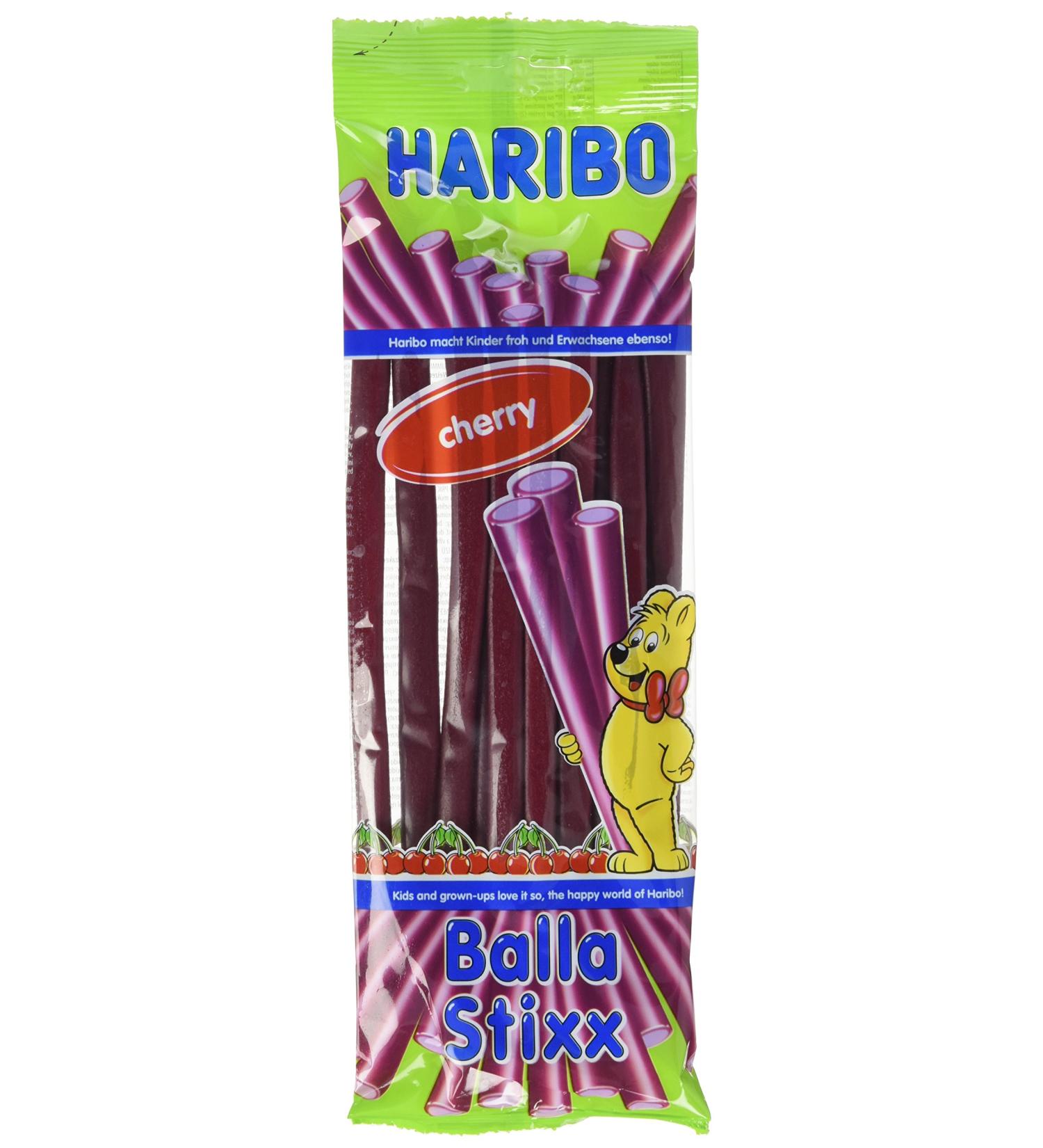 Buy Haribo Balla-Balla Cherry Sticks - 5 x 200g Bags | International Shipping Available - Buy Online on GoSupps.com