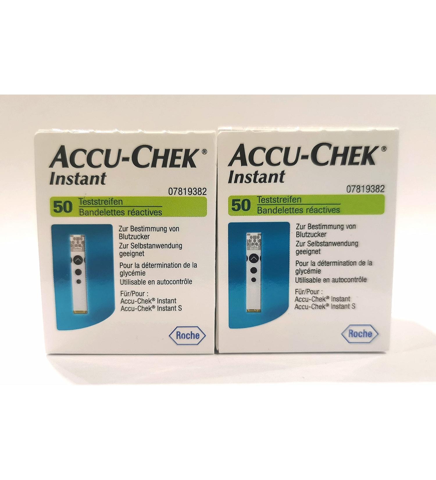 Accu-Chek Instant Blood Glucose Test Strips - 100 pcs | International Shipping Available - Buy Online on GoSupps.com