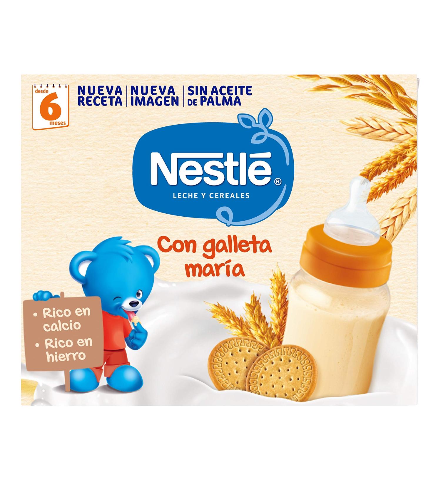 Nestl   Nestl Milk and cereals biscuits baby food 2 pieces of 250 ml - Buy Online on GoSupps.com