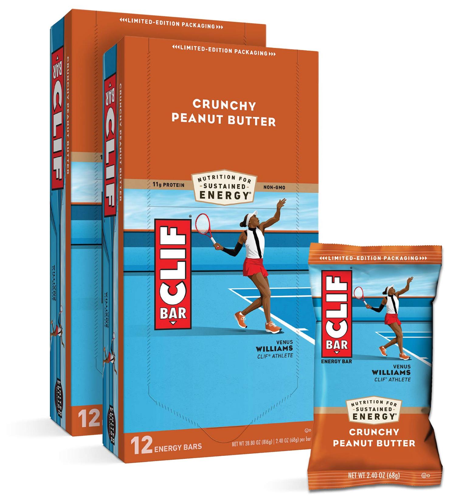 CLIF Energy Bar Crunchy Peanut Butter 2.4 oz 12 Count Pack of 2 - Energize with Nutritious Snack Bars - Buy Online on GoSupps.com