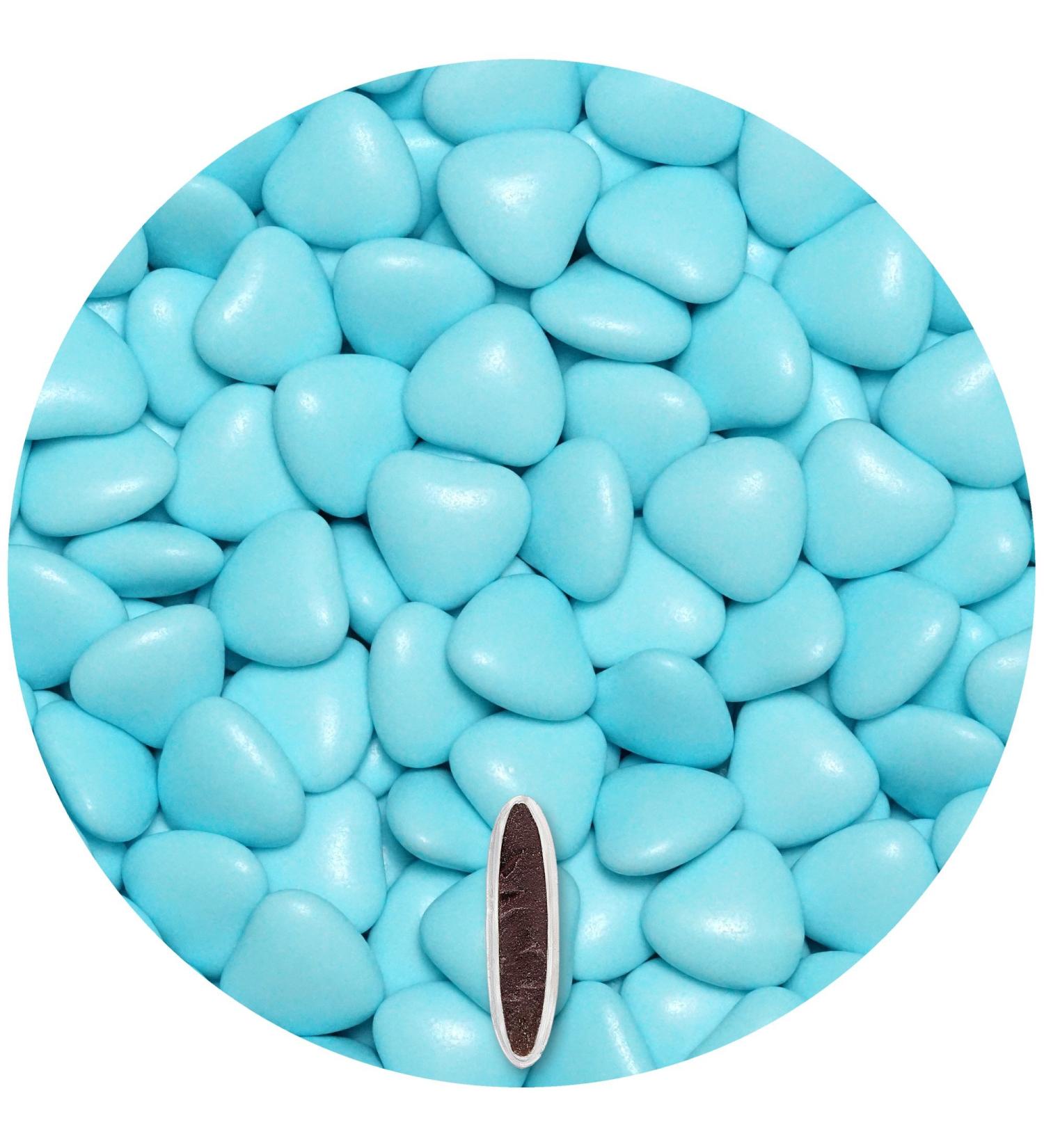 Buy One-Ein Light Blue Chocolate Hearts - 500g (Approx. 245 pcs) | Perfect Wedding & Event Guest Gifts - Buy Online on GoSupps.com
