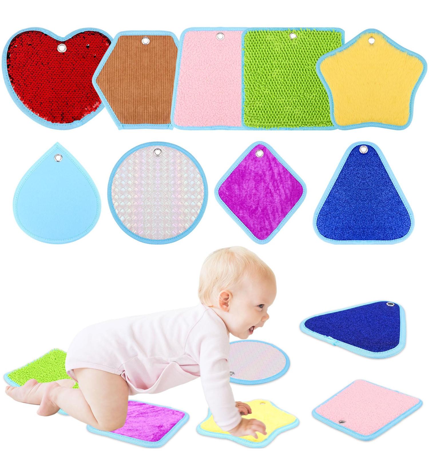 Sensory Mats Set - 9 Mini Textured Play Tiles for Tactile Educational Exercise - Buy Online on GoSupps.com