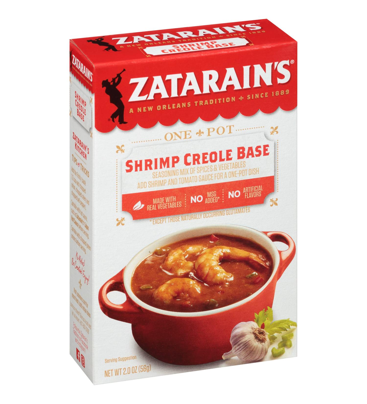 Zatarain's Shrimp Creole Base 2 oz - Pack of 12 | Authentic Cajun Flavor - Buy Online on GoSupps.com