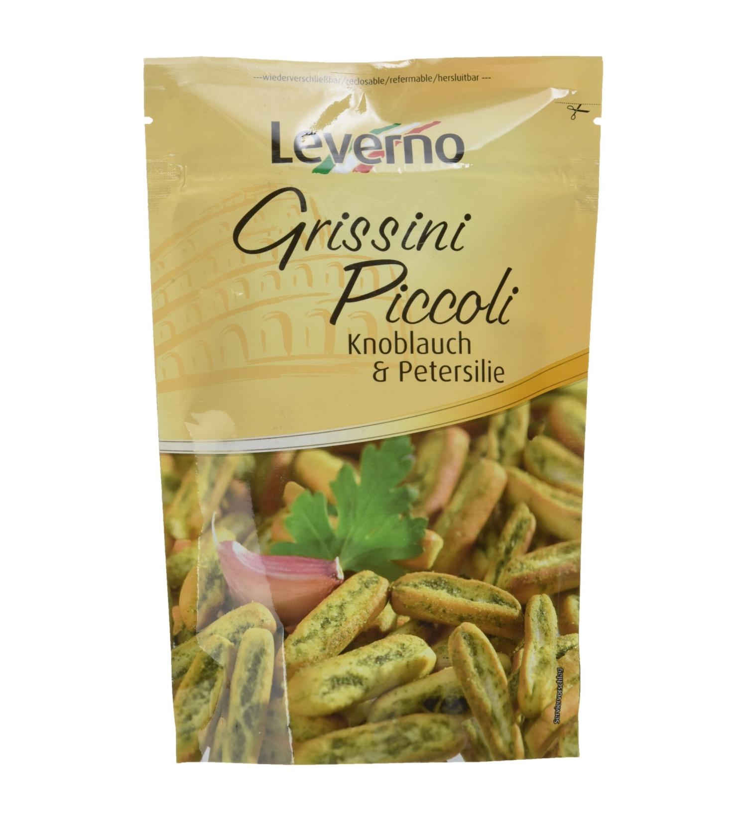 Grissini Piccoli Garlic & Parsley - 100g | Authentic Italian Breadsticks | Buy Internationally - Buy Online on GoSupps.com