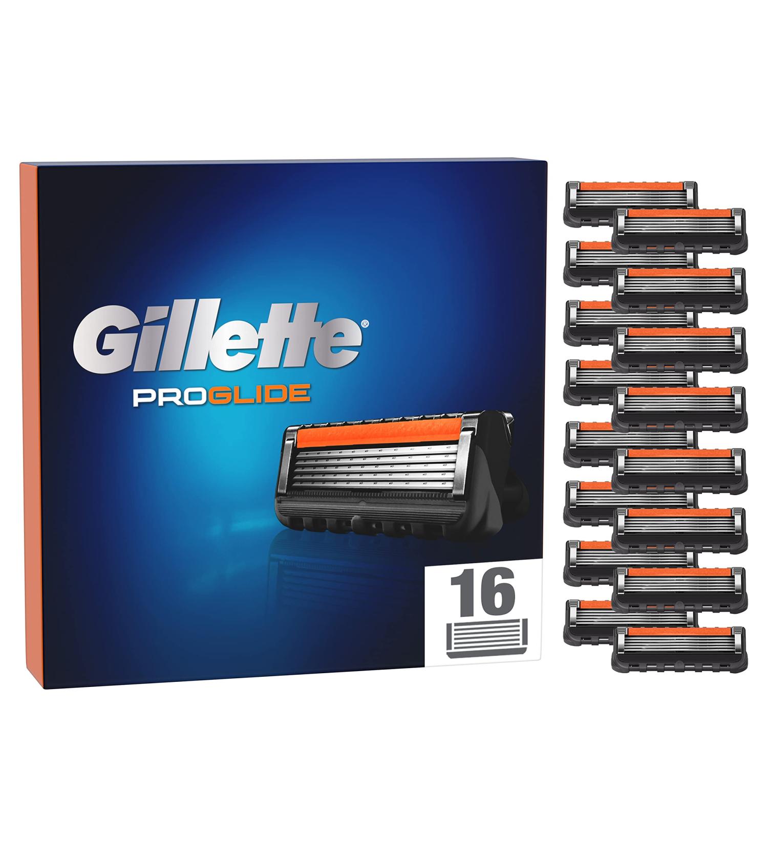 Gillette ProGlide Razor Blades Refills for Men 16 Units with 5 Anti-Friction Blades for a Close Long Lasting Shave - Buy Online on GoSupps.com