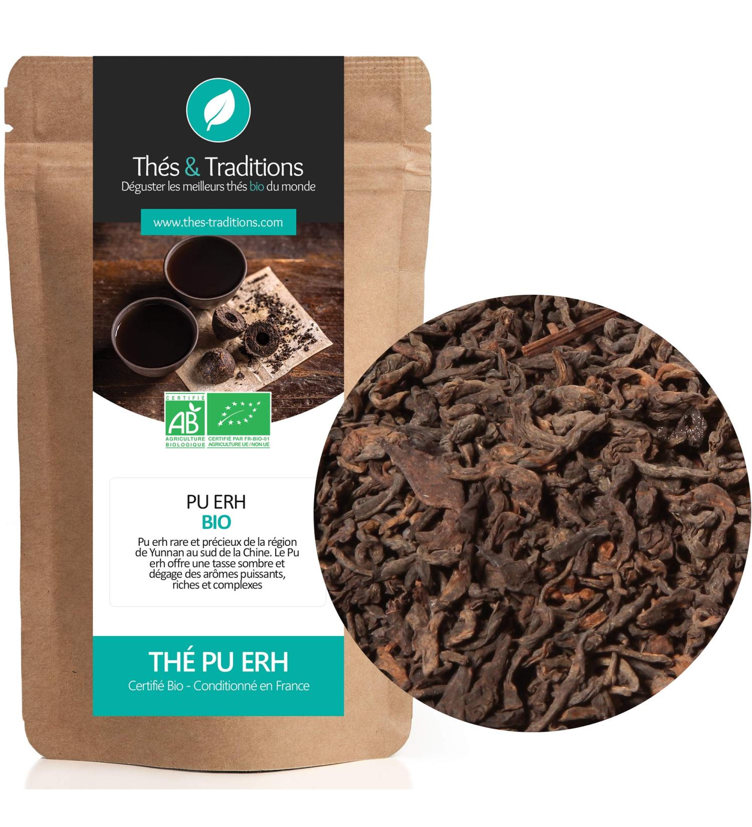 Organic Pu Erh Tea | Bag 100g Bulk | Certified Organic  - Buy Online on GoSupps.com