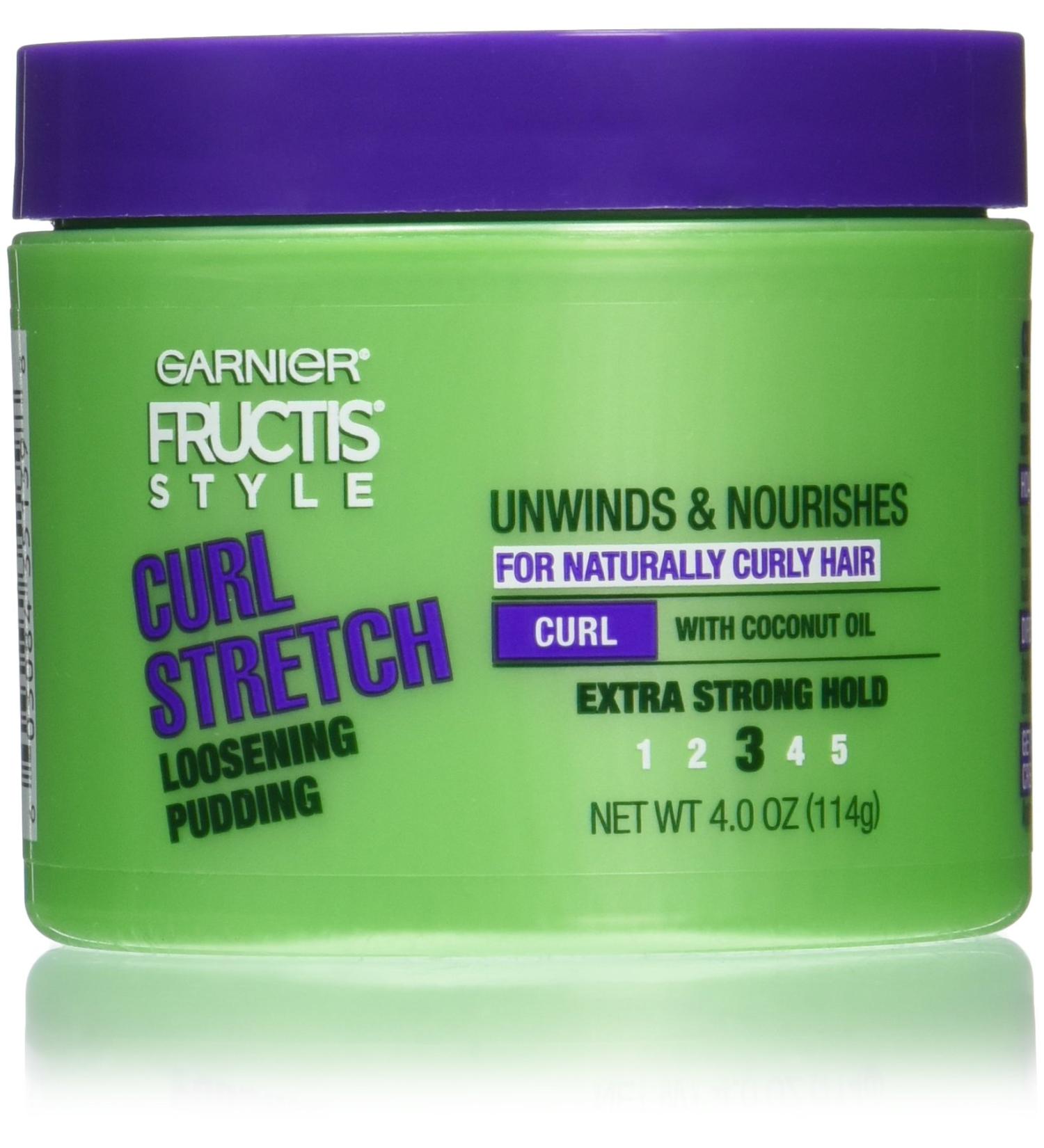 Garnier Fructis Style Curl Stretch Loosening Pudding 4oz Jar - For Naturally Curly Hair - Buy Online on GoSupps.com