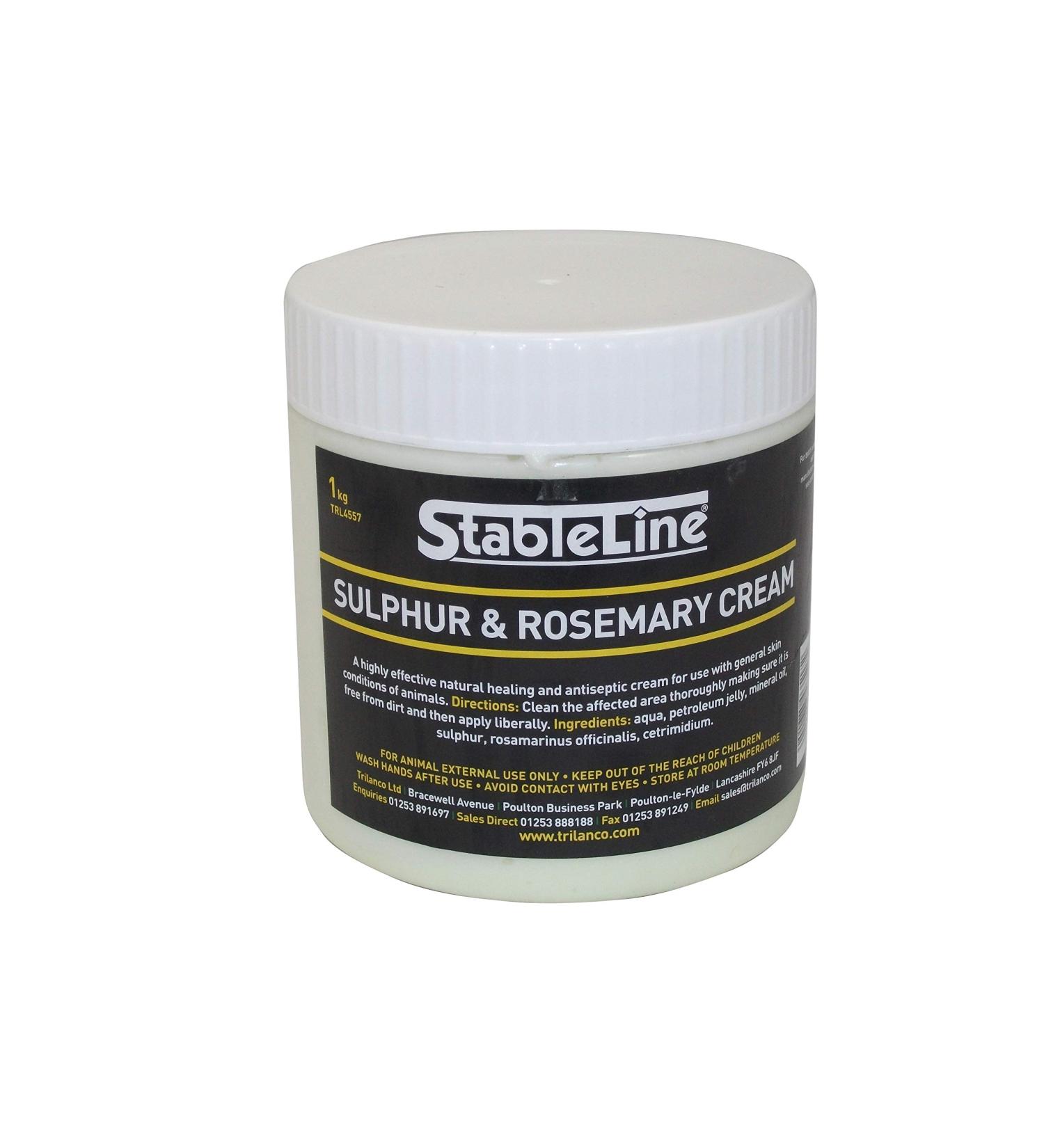 STABLELINE SULFUR & ROSEMARY CREAM HORSES HORSE HORSE CARE & FIRST AID - 1 KG