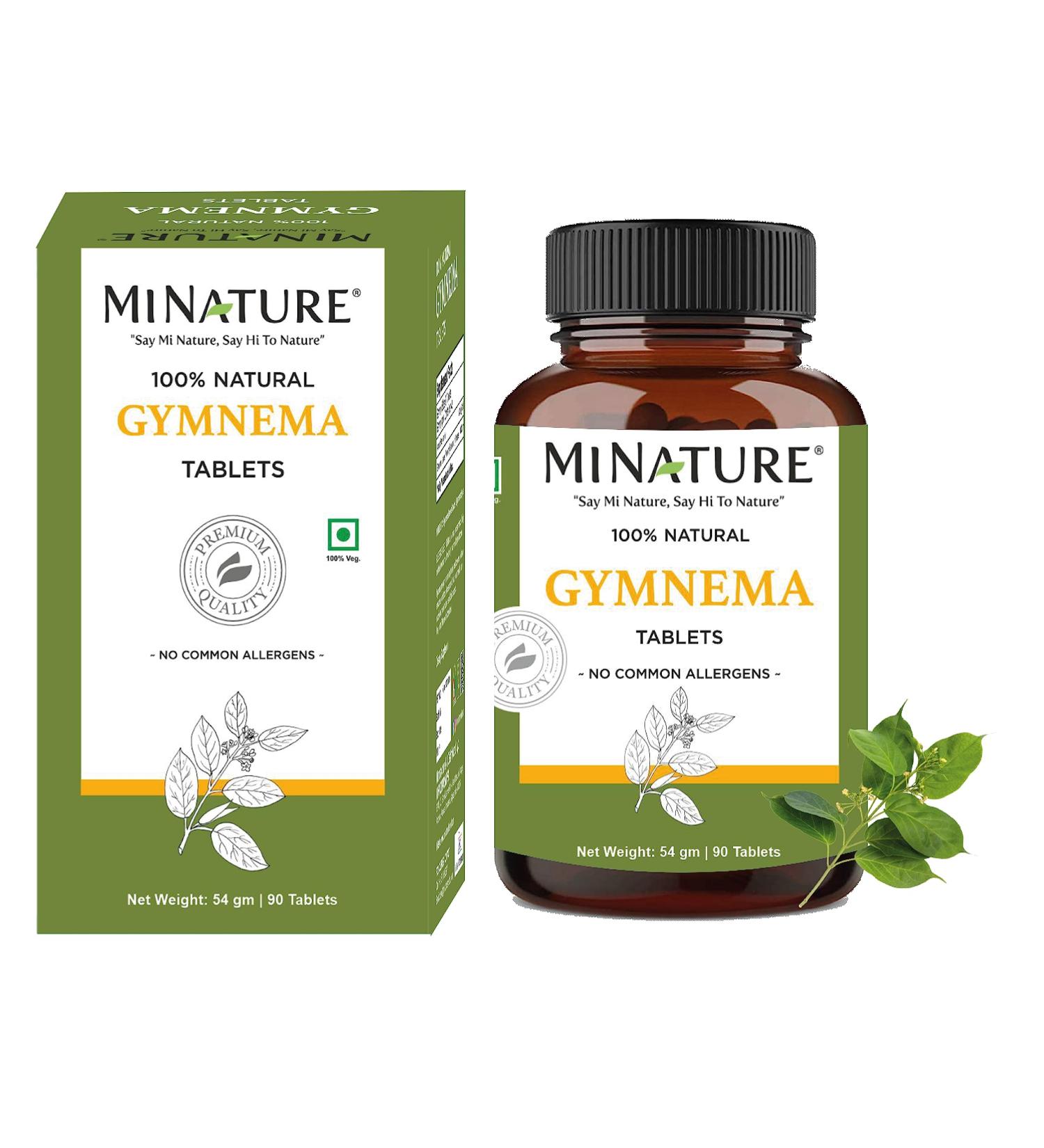 Gymnema Tablets 1000mg by mi Nature - 90 Tablets | Vegan & Metabolism Support | Sugar Destroyer Supplement - Buy Online on GoSupps.com