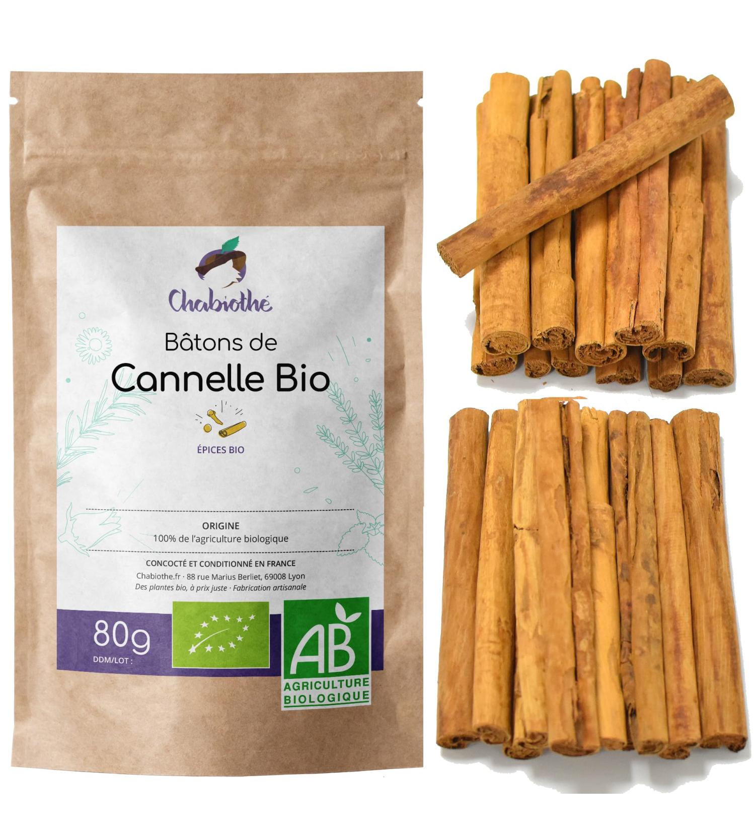  Chabioth Chabioth - Organic Cinnamon sticks whole 7 cm - ceylon hose - 80 g - Buy Online on GoSupps.com